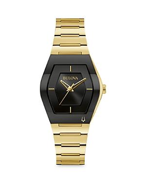 Bulova Futuro Womens Gold Tone Stainless Steel Bracelet Watch - 97L164 Product Image