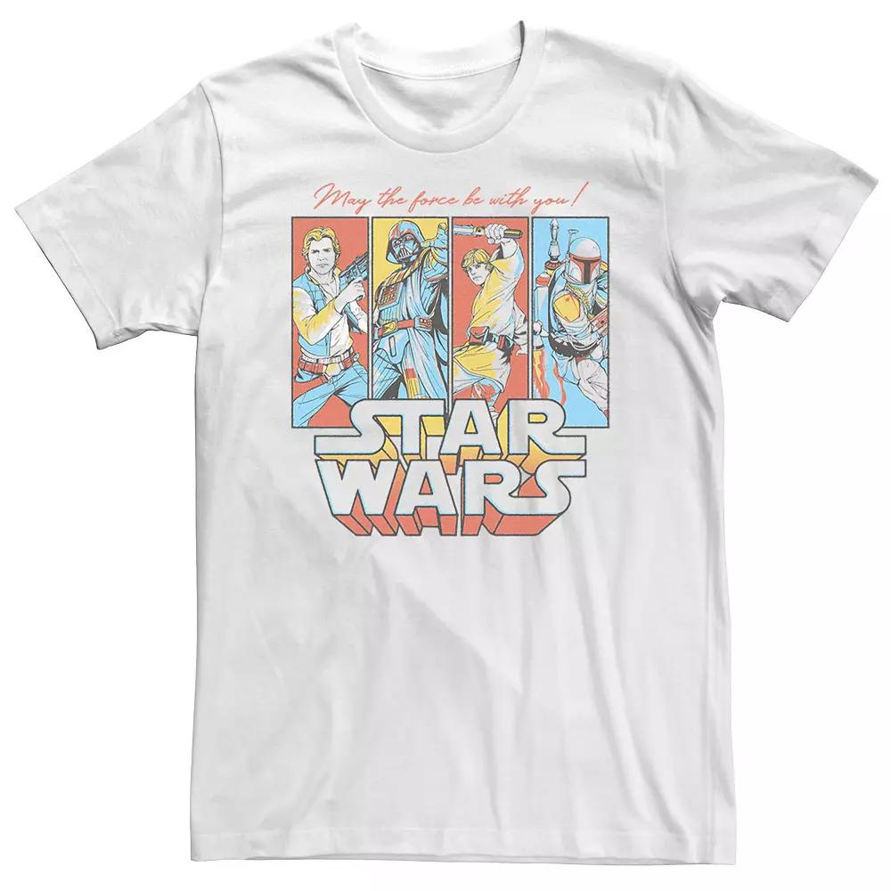 Big & Tall Star Wars Pop Culture Crew Logo Tee, Men's,  Product Image