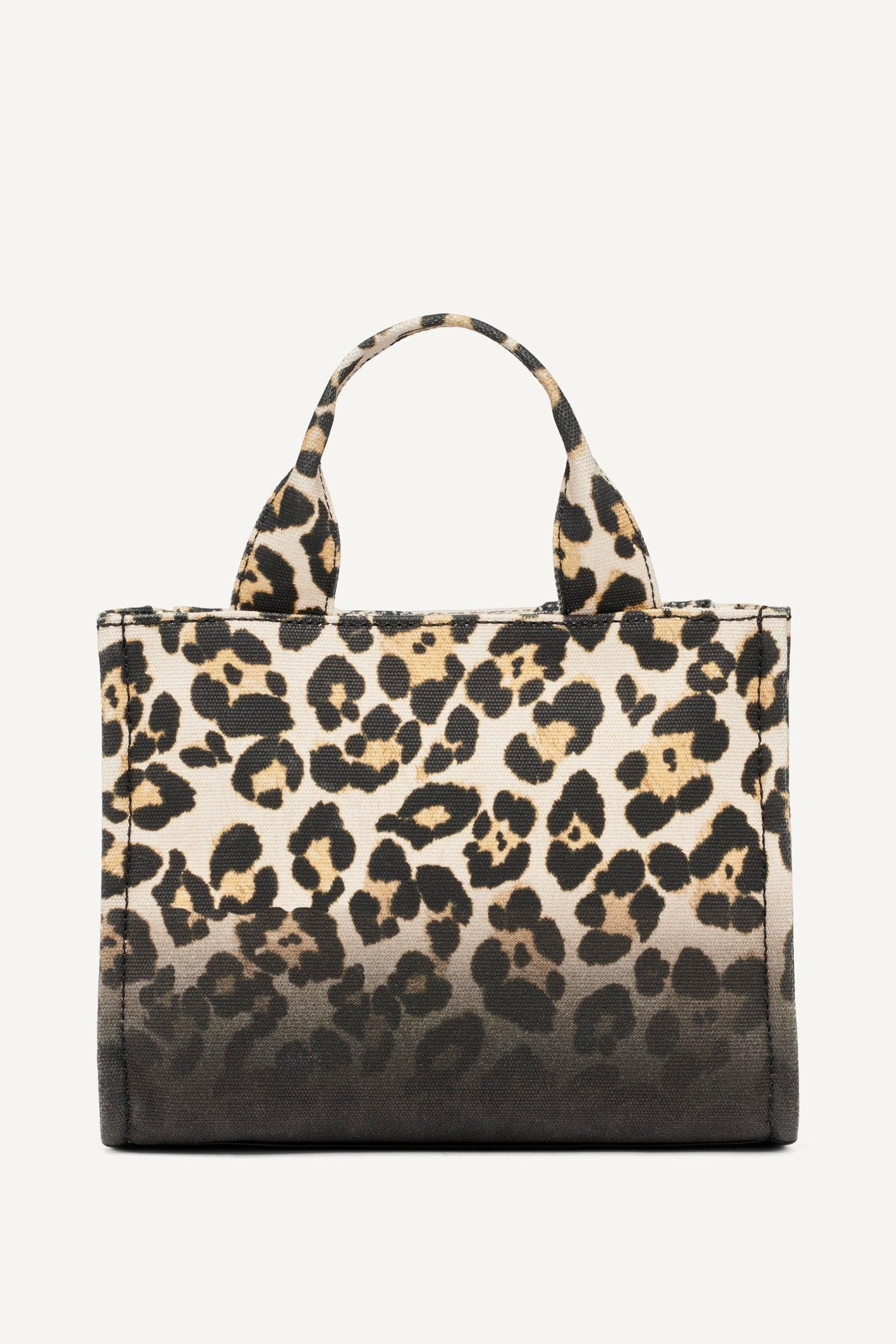 HADLEE LEOPARD PRINT SMALL LOGO TOTE Product Image