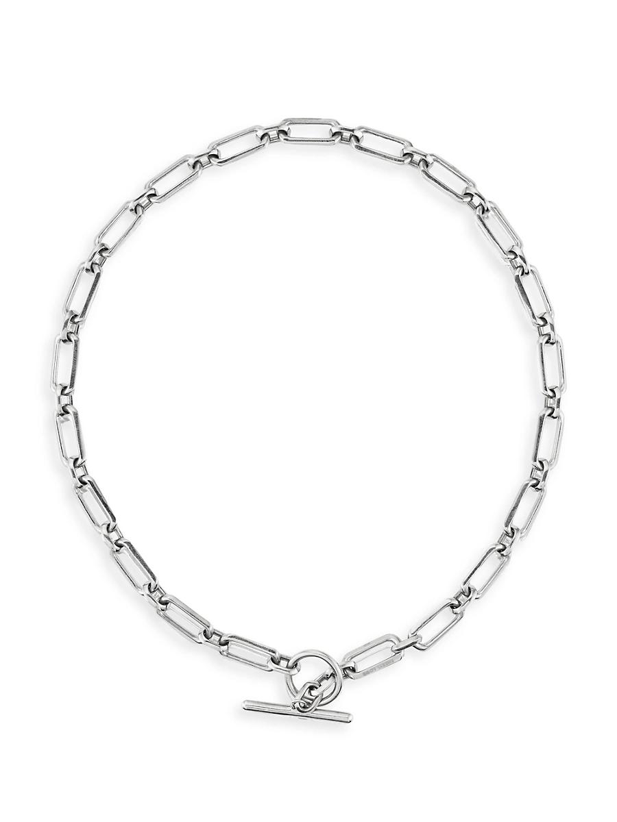 Womens Gwyneth Sterling Silver Medium Oval-Link Chain Necklace Product Image