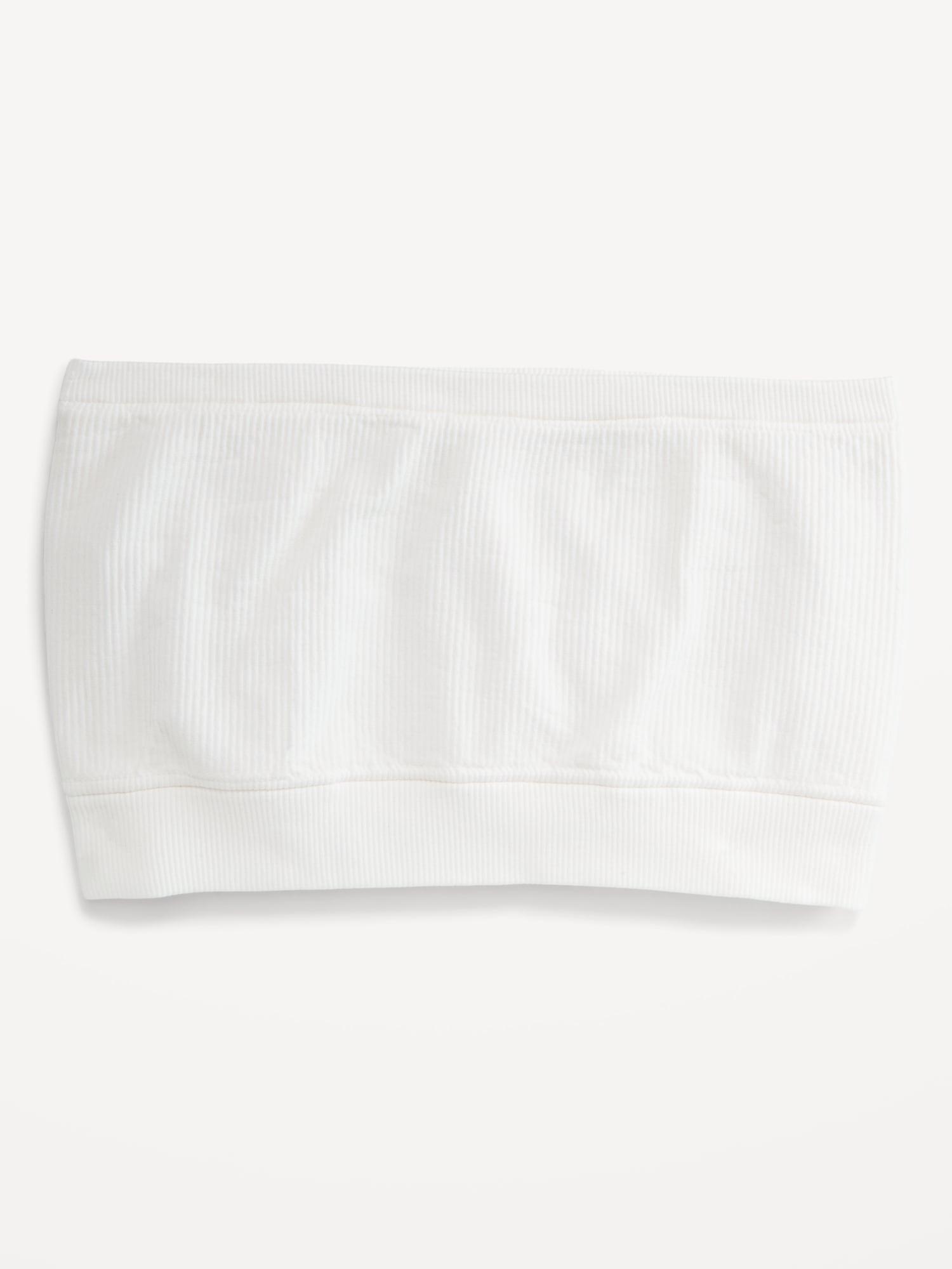 Seamless Ribbed Longline Bandeau Bra Product Image