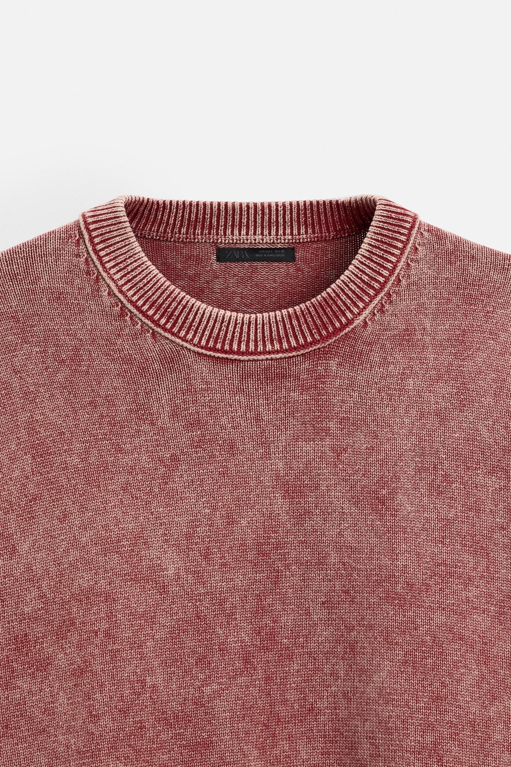 WASHED TEXTURED SWEATER Product Image
