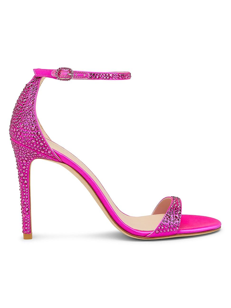 Womens Nudist Shine 100MM Crystal Sandals Product Image