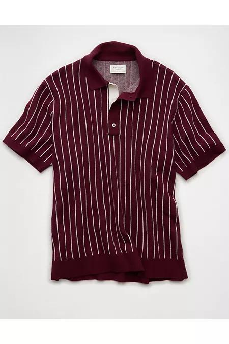 AE Weekend Striped Sweater Polo Shirt Men's Product Image