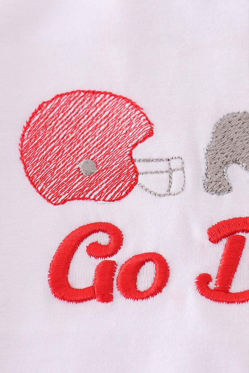 White Georgia go dawgs embroidery set Product Image