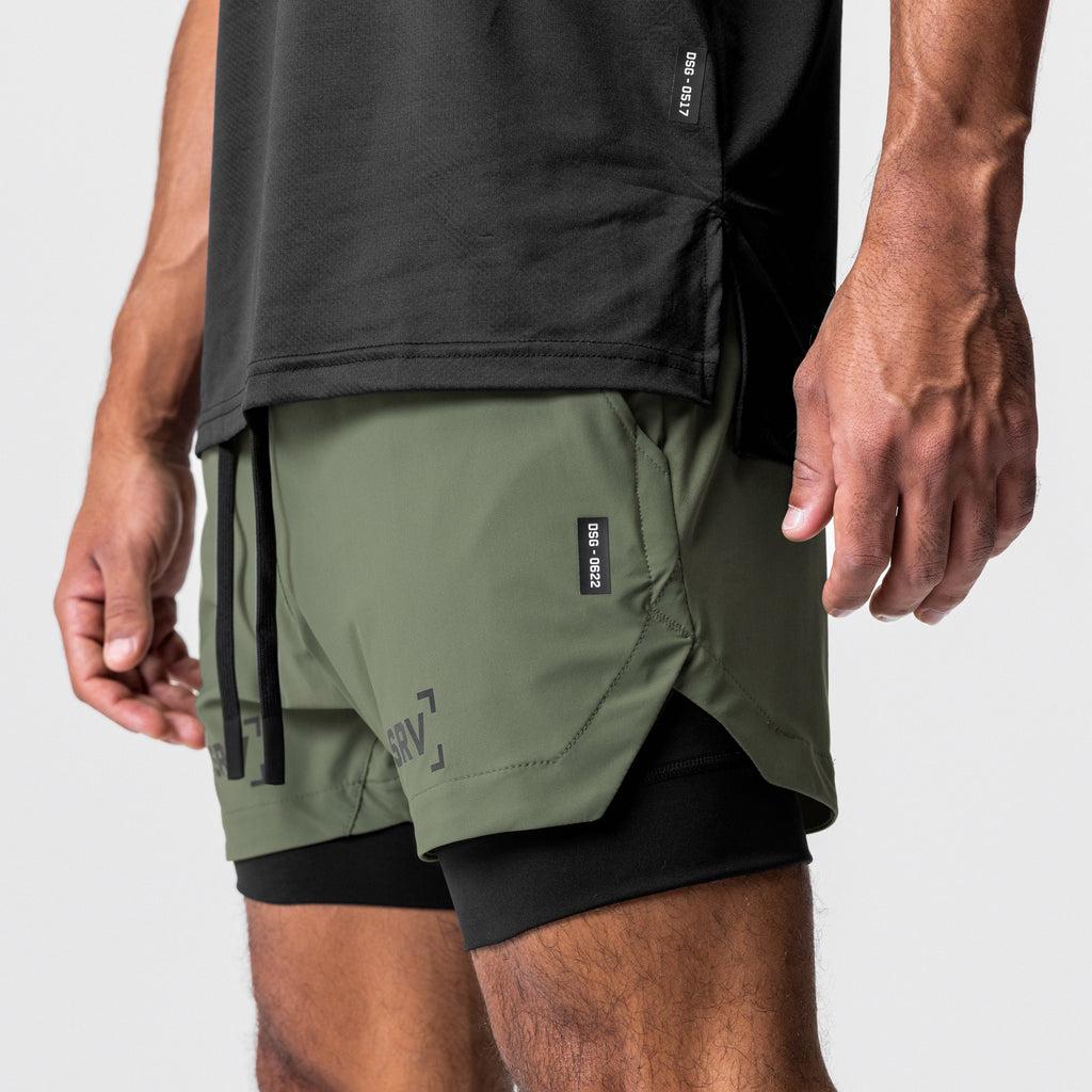 0622. Tetra-Lite® 5" Liner Short - Olive/Black Product Image