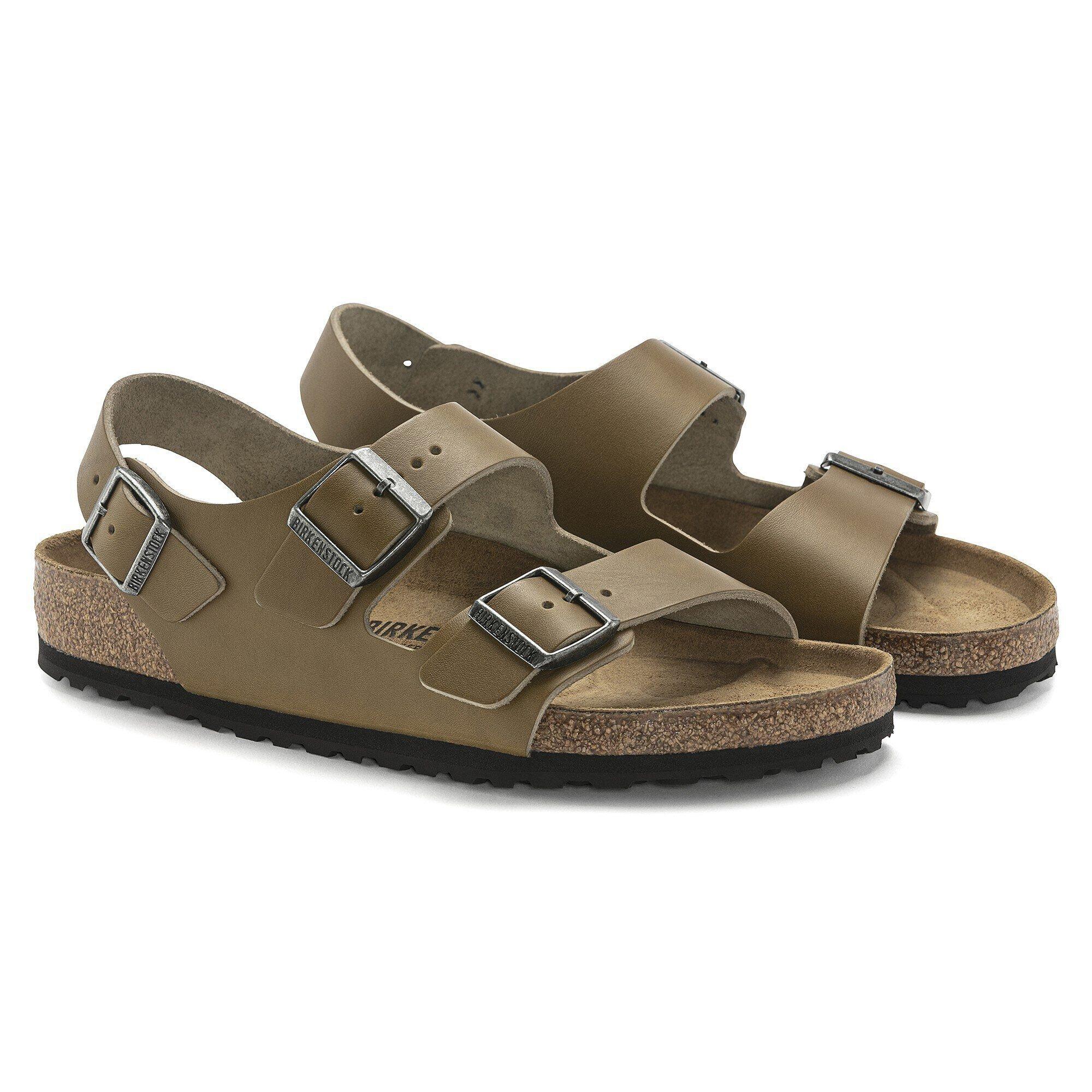 Milano Leather Vintage Wood Faded Khaki Product Image