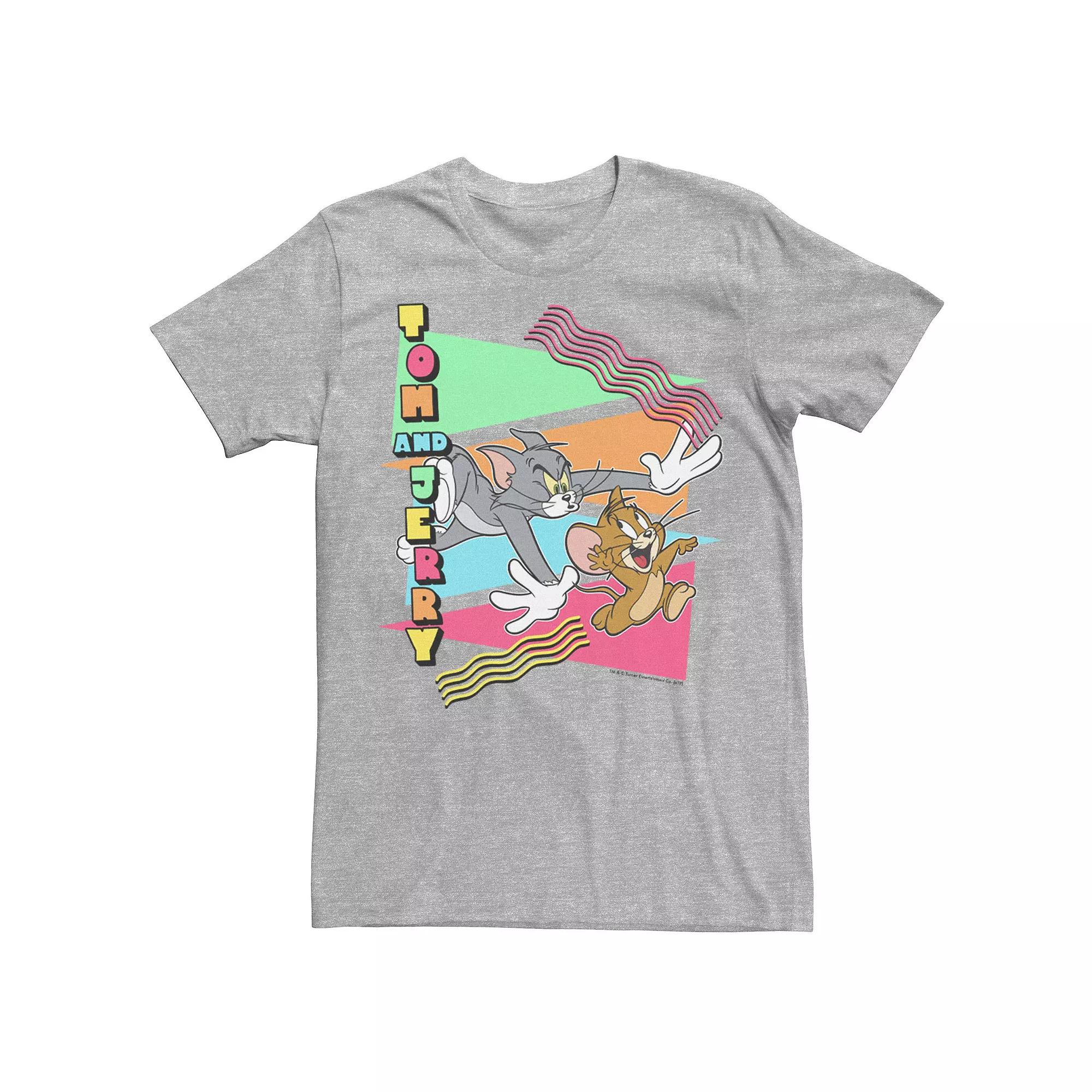 Men's Tom and Jerry 90's Stylized Graphic Tee,  Product Image