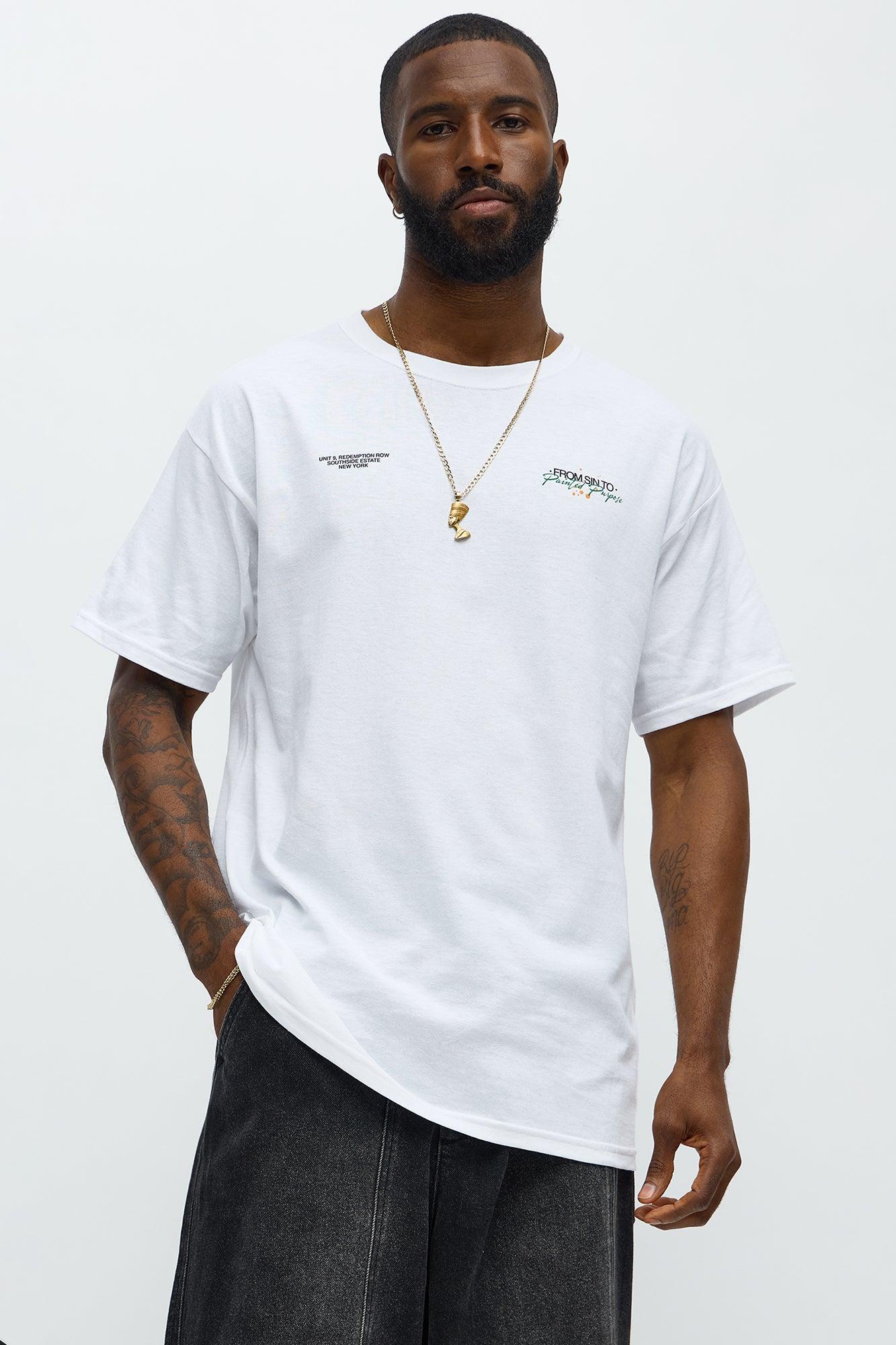 Saint Art Paint Short Sleeve Tee - White Product Image