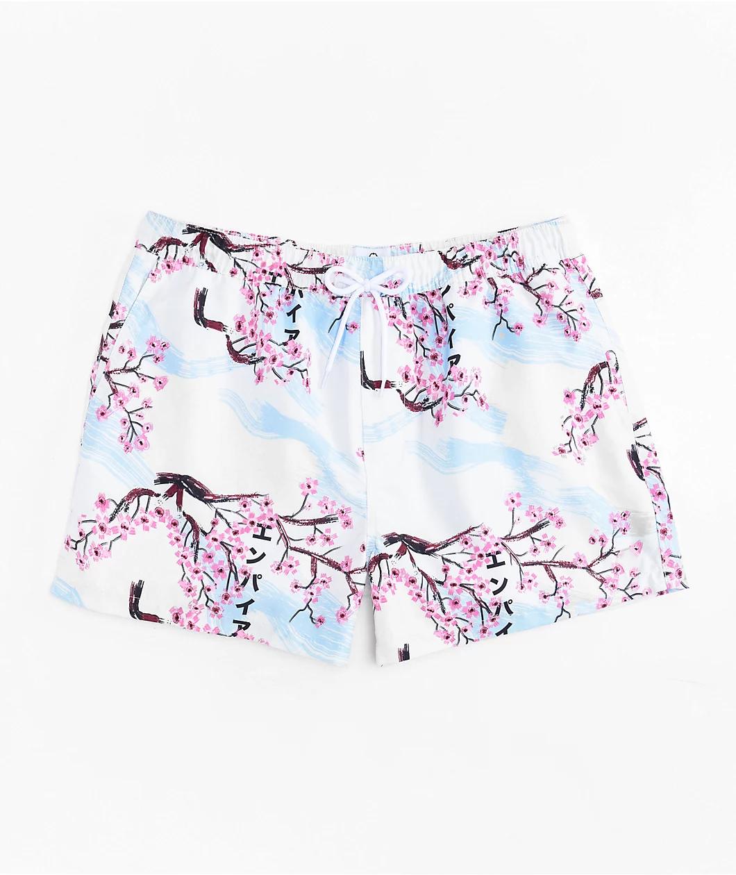 Empyre Ollie Floral Off White Board Shorts Product Image