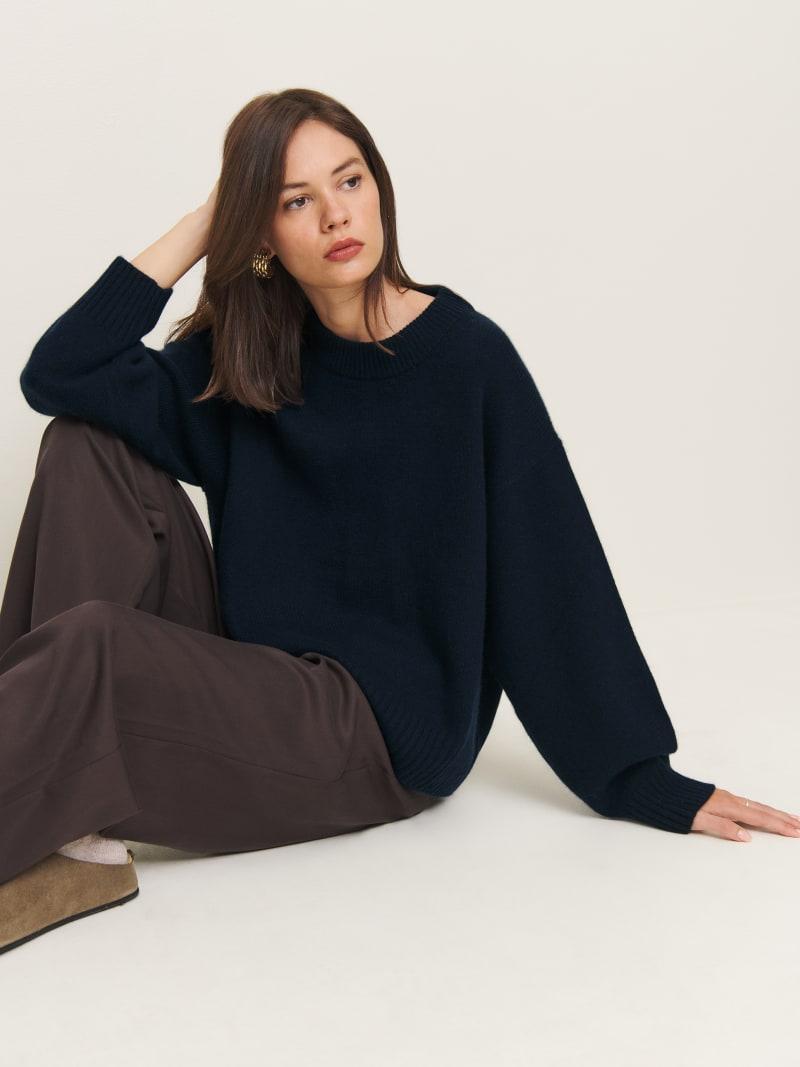 Cove Cashmere Oversized Crew Product Image