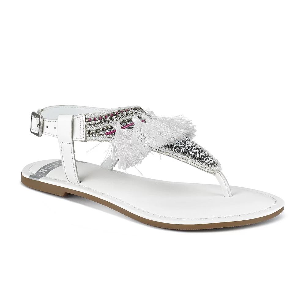 Rag & Co Risha Women's Sandals, Size: 9, White Product Image