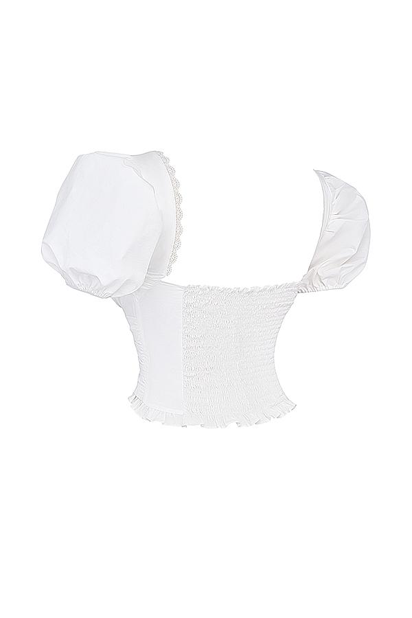 Tatum  stone pleated wrap mini skirt Product Image