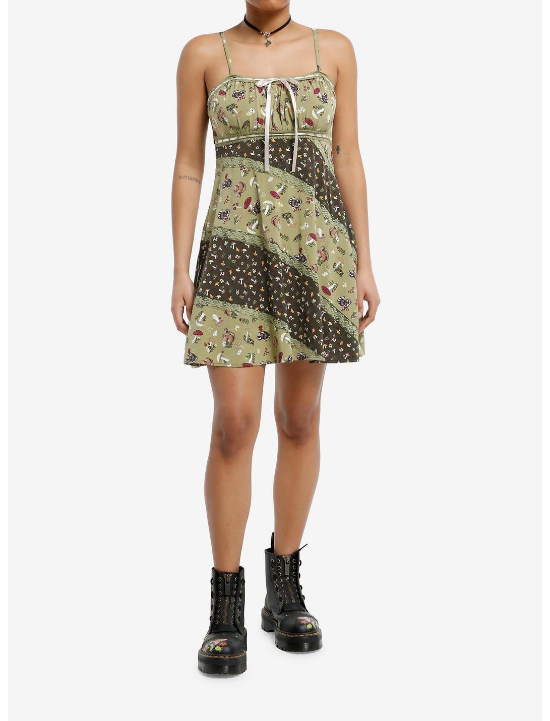 Thorn & Fable Woodland Floral Split Pattern Cami Dress Product Image