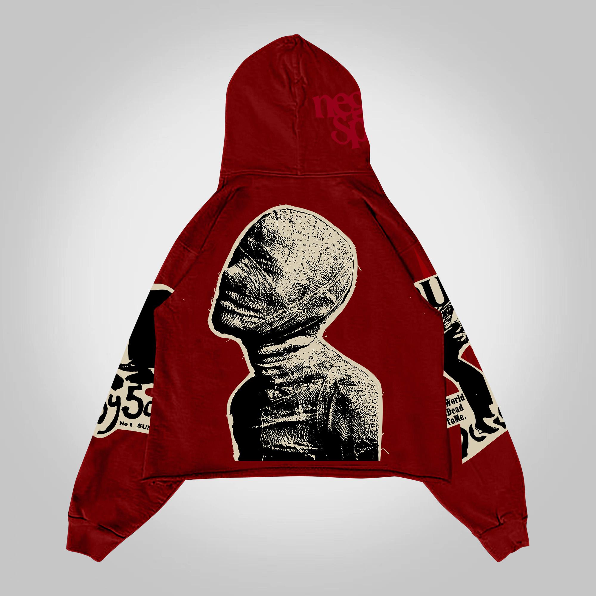 Sopula Mummy Vintage Punk Graphic Hoodie Product Image