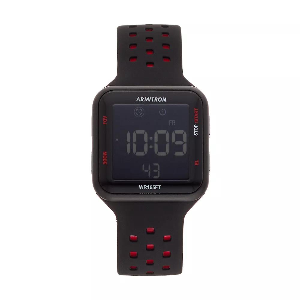 Armitron Digital Chronograph Sport Watch - Size: MEDIUM, Men's, Black Product Image