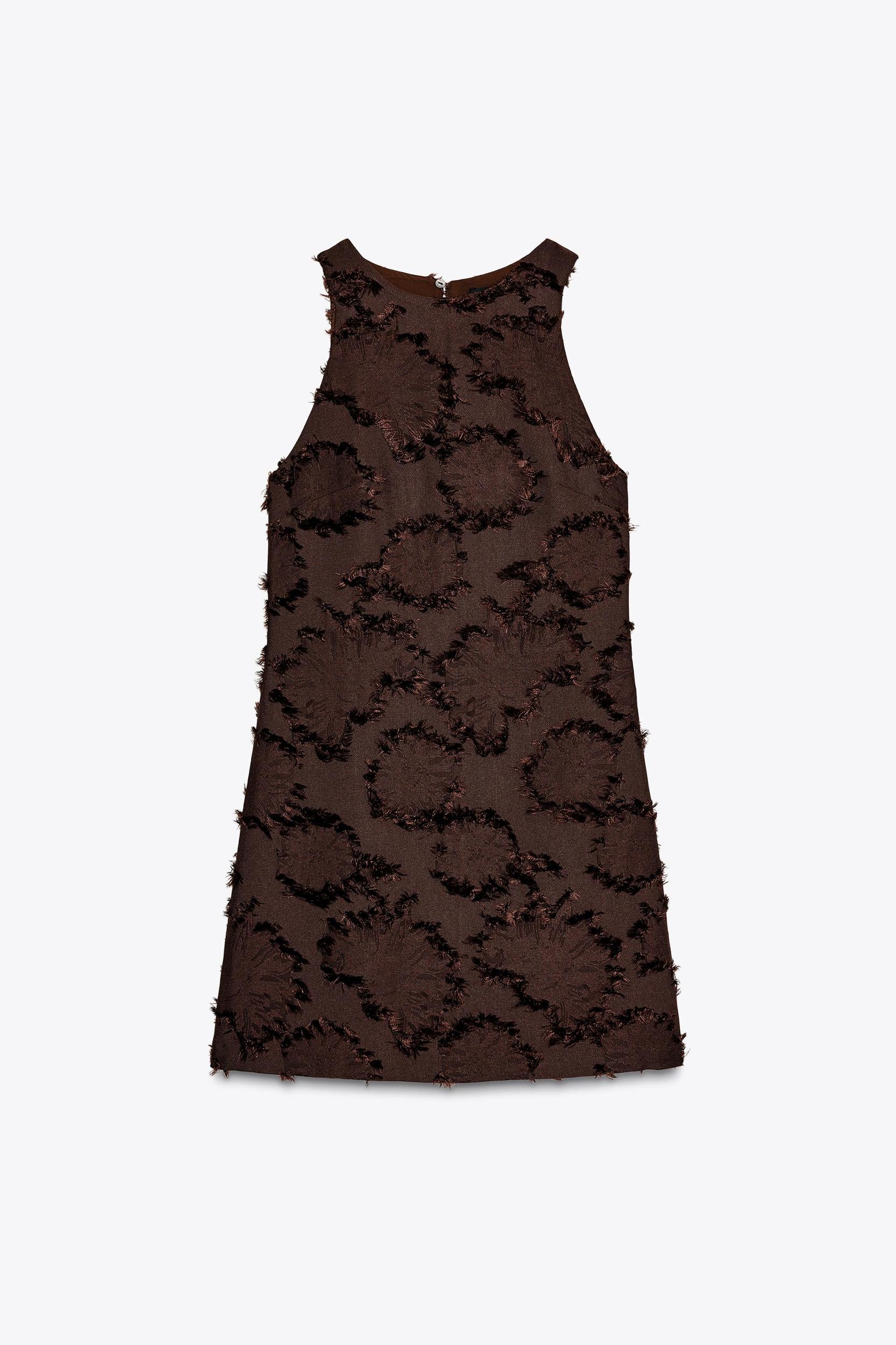 TEXTURED KNIT MINI DRESS Product Image