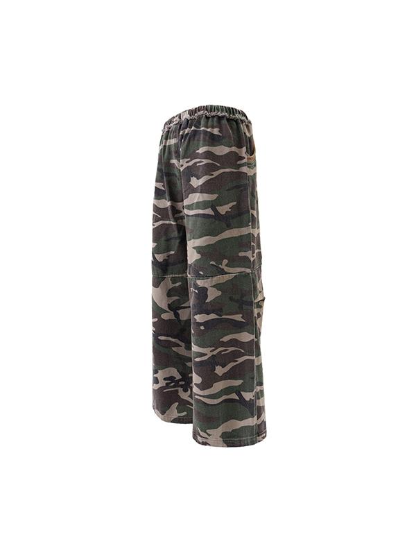Men's Retro Camo Loose Casual Cargo Pants Product Image