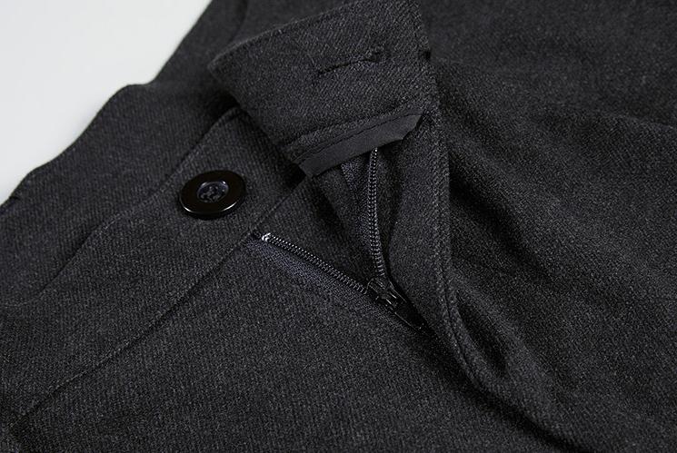 RT No. 3338 WOOLEN STRAIGHT WIDE DRAPE PANTS Product Image