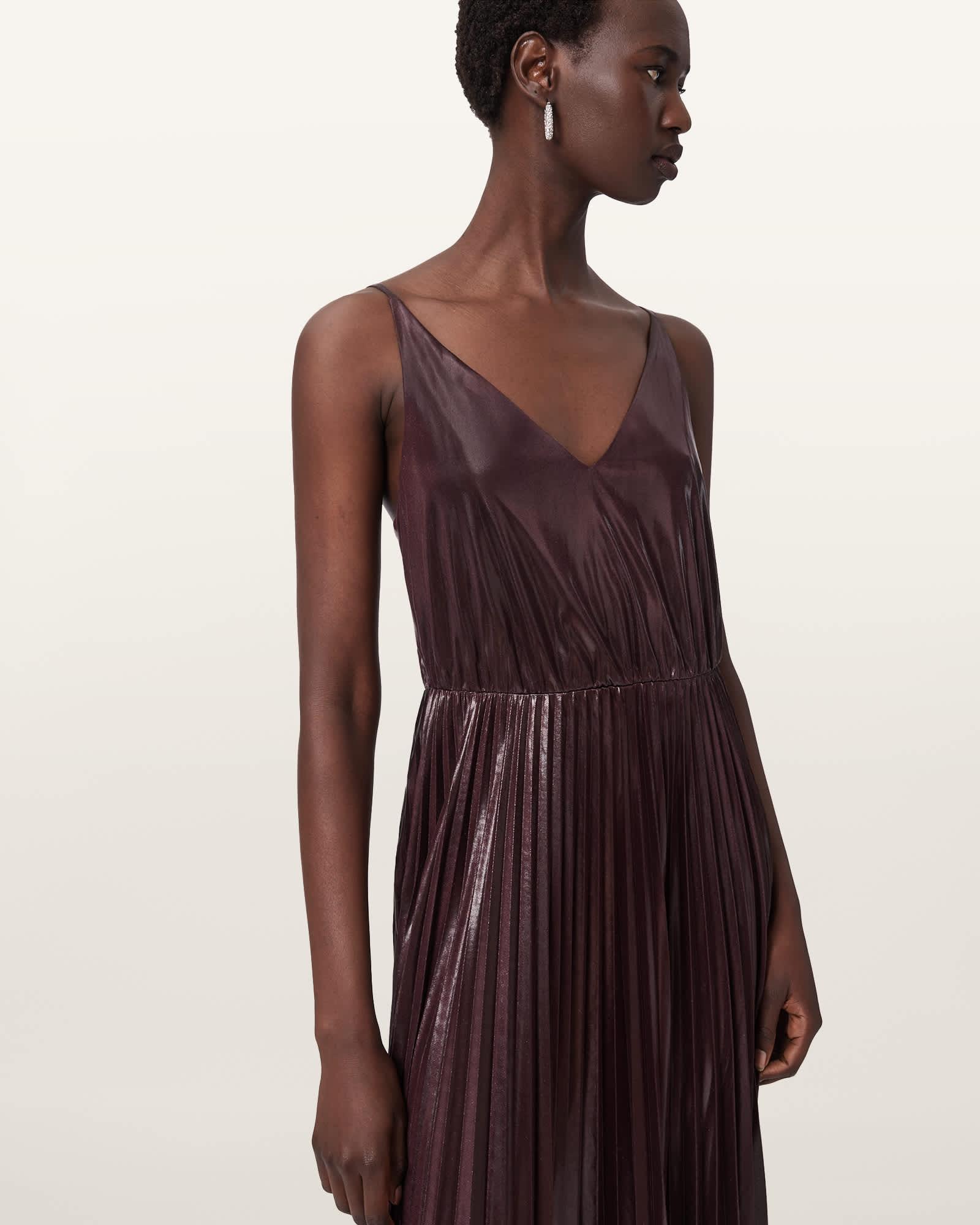 Spark 2-in-1 Dress OXBLOOD RED | ALLSAINTS US Product Image