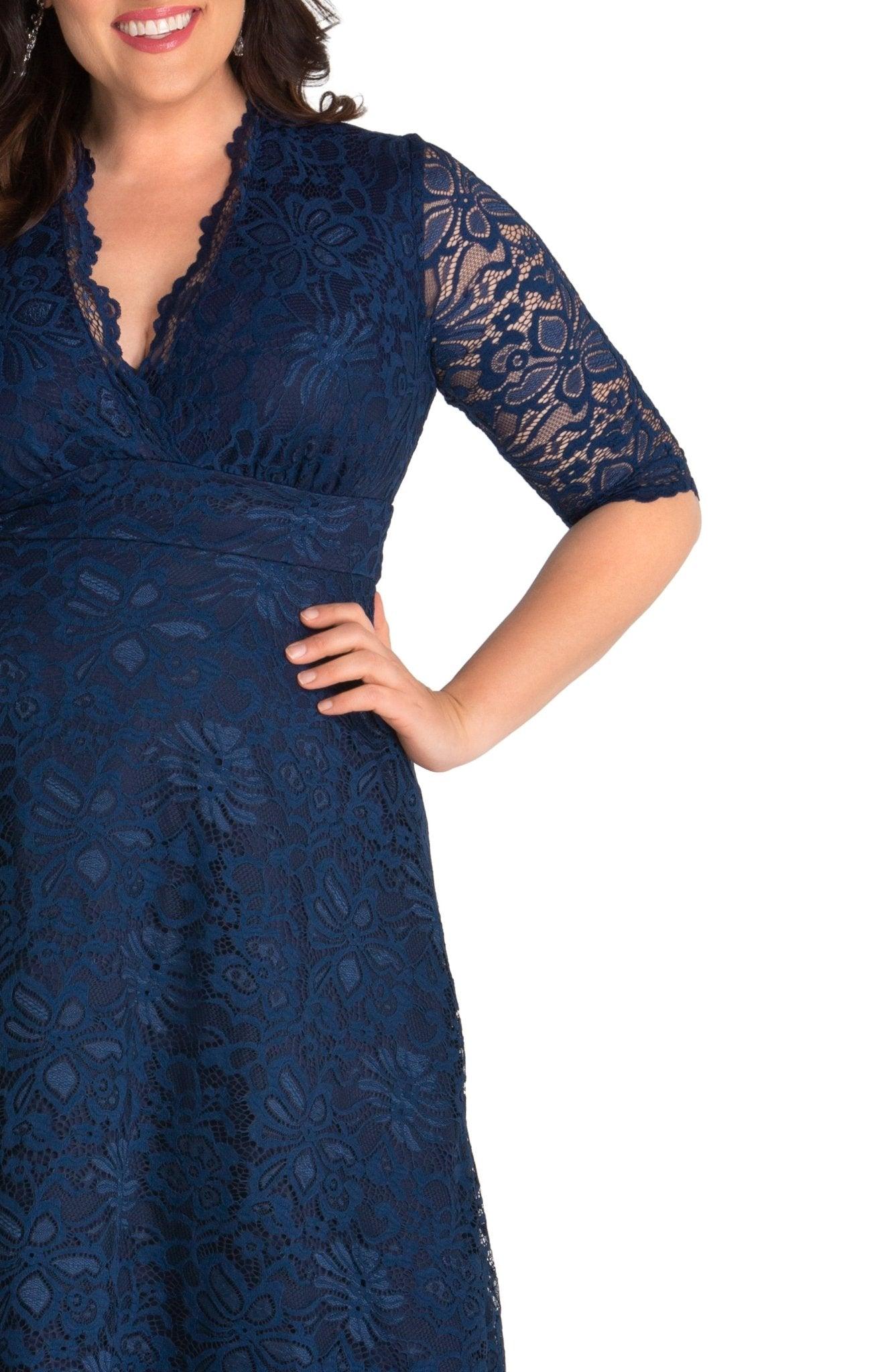 Mademoiselle Lace Cocktail Dress - Plus Product Image