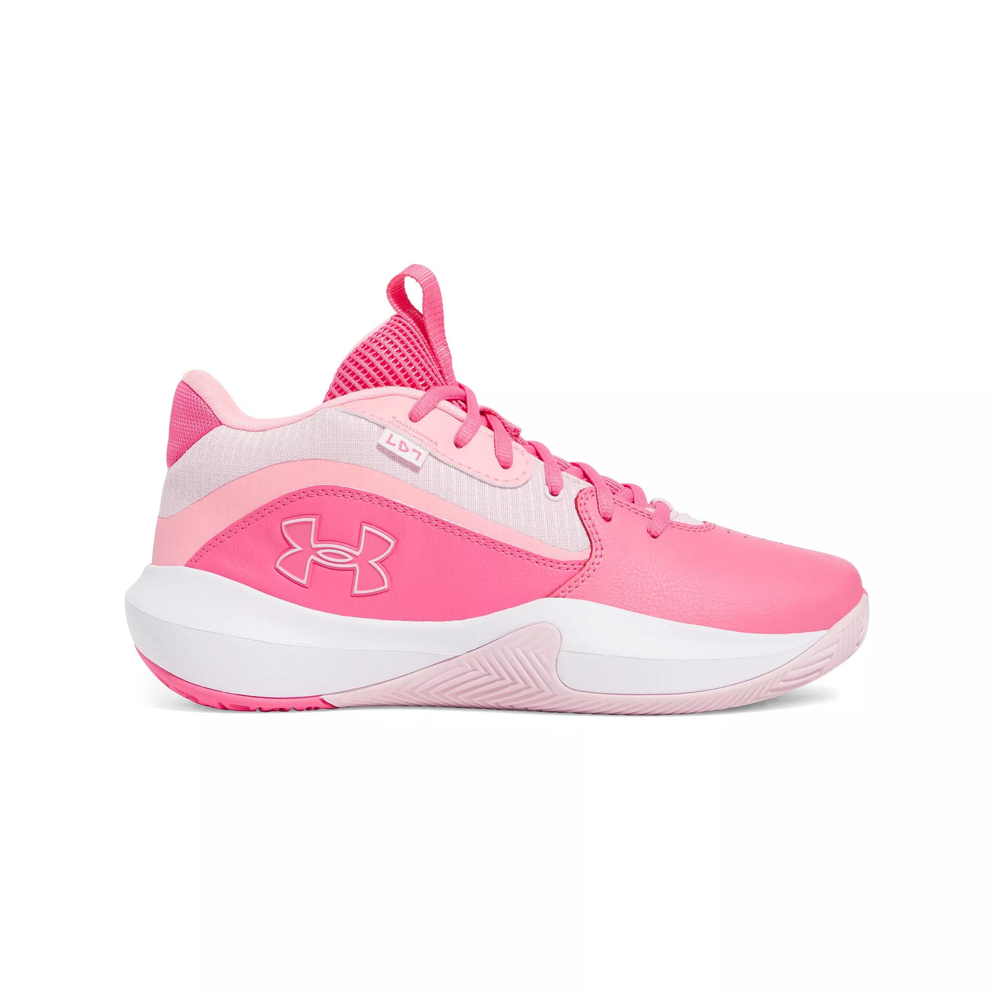 Under Armour Lockdown 7 Men's Basketball Shoes, Size: M12W13.5, Super Pink Product Image