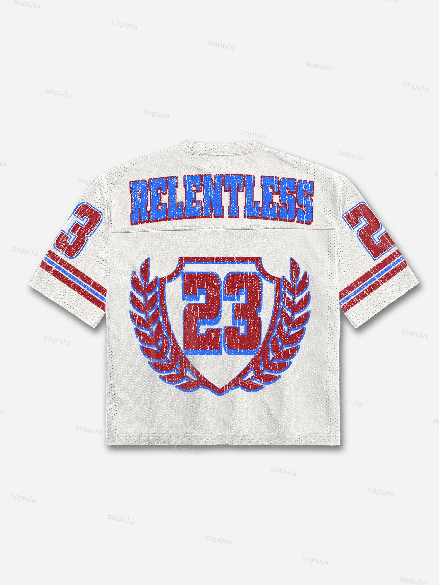Relentless No.23 Print Blokecore Mesh Football Jersey T-shirt Product Image