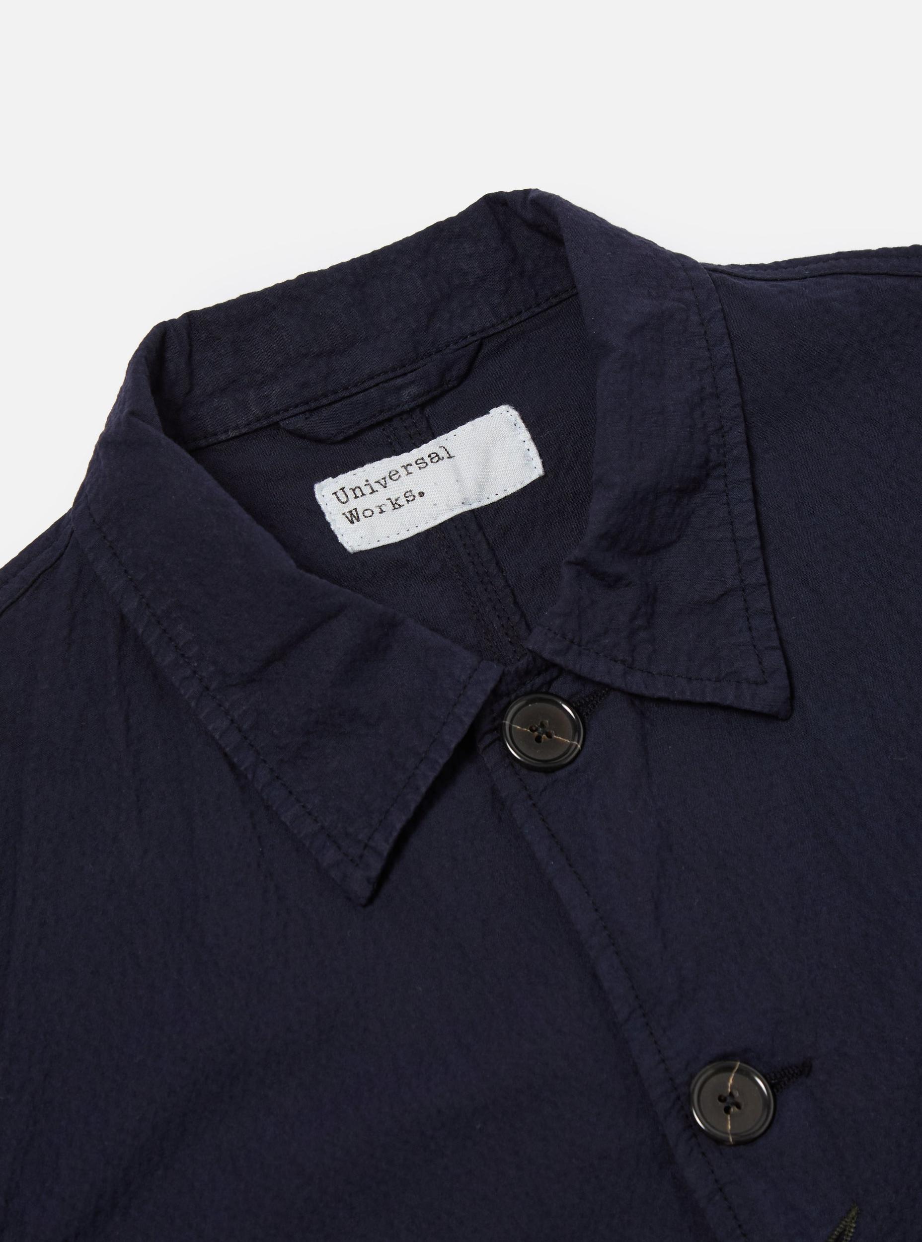 Navy Seersucker II Bakers Jacket Product Image