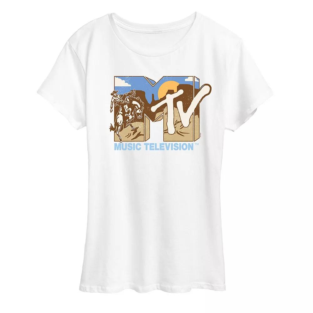 Womens MTV Cowboy Logo Graphic Tee Product Image