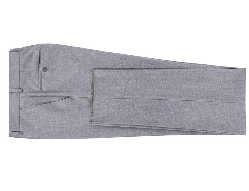 Dress Pants Regular Leg Un-Hemmed Bottoms in Gray Product Image
