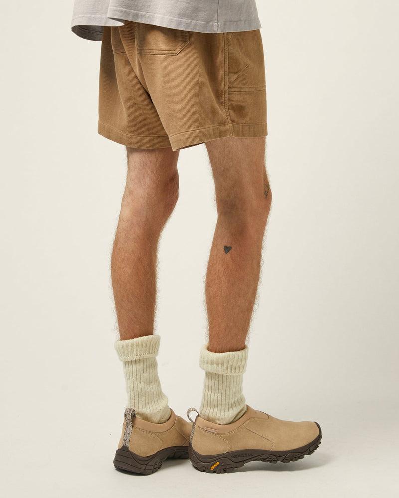 Bedford Cord Camp Pocket Shorts - Khaki Product Image