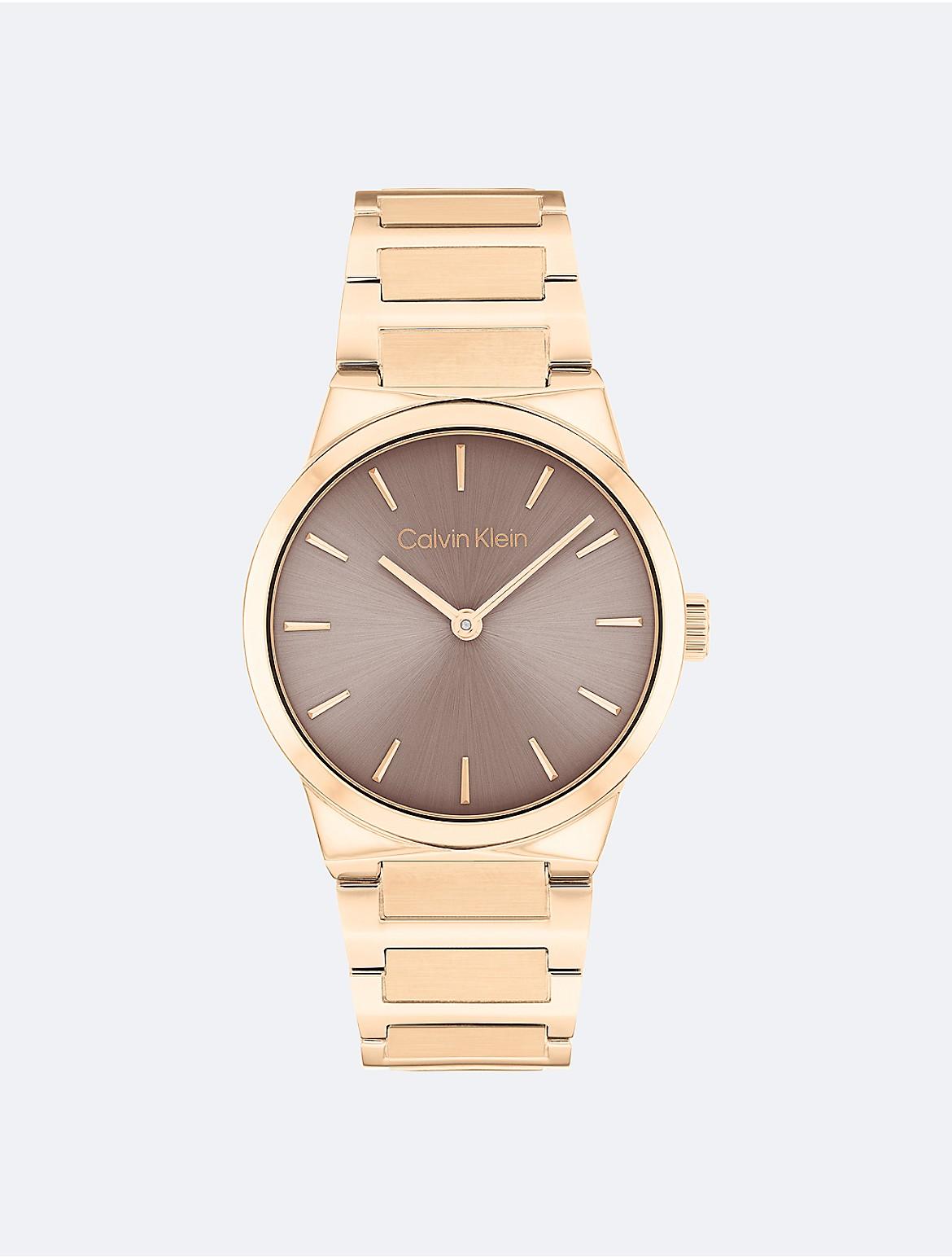 Calvin Klein Mens Minimalist Integrated Link Bracelet 32mm Watch - Metallic Product Image