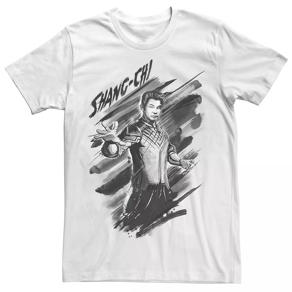 Big & Tall Marvel Shang-Chi Painted Poster Tee, Men's, Size: XXL Tall, White Product Image