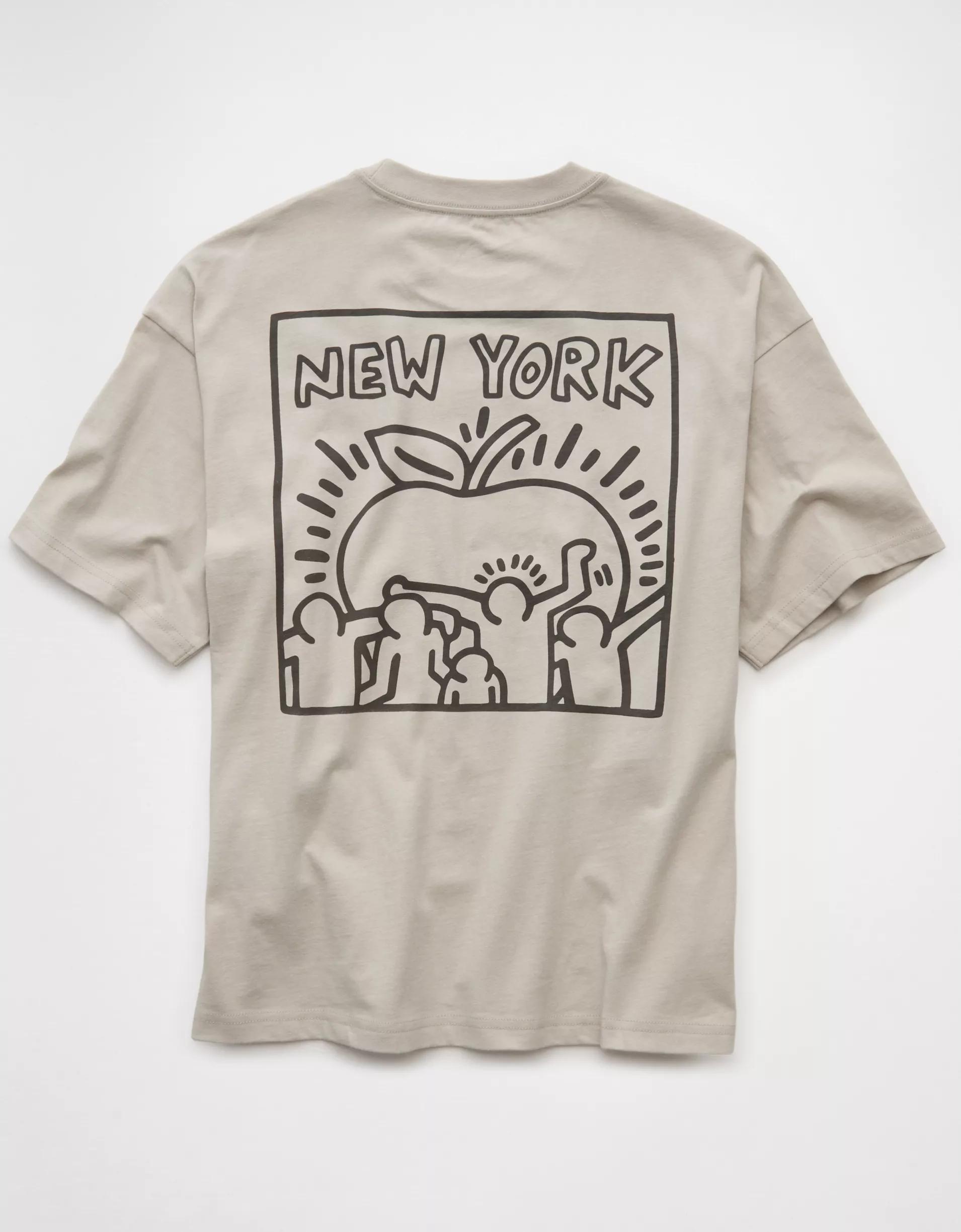 AE Boxy Keith Haring Graphic T-Shirt Product Image