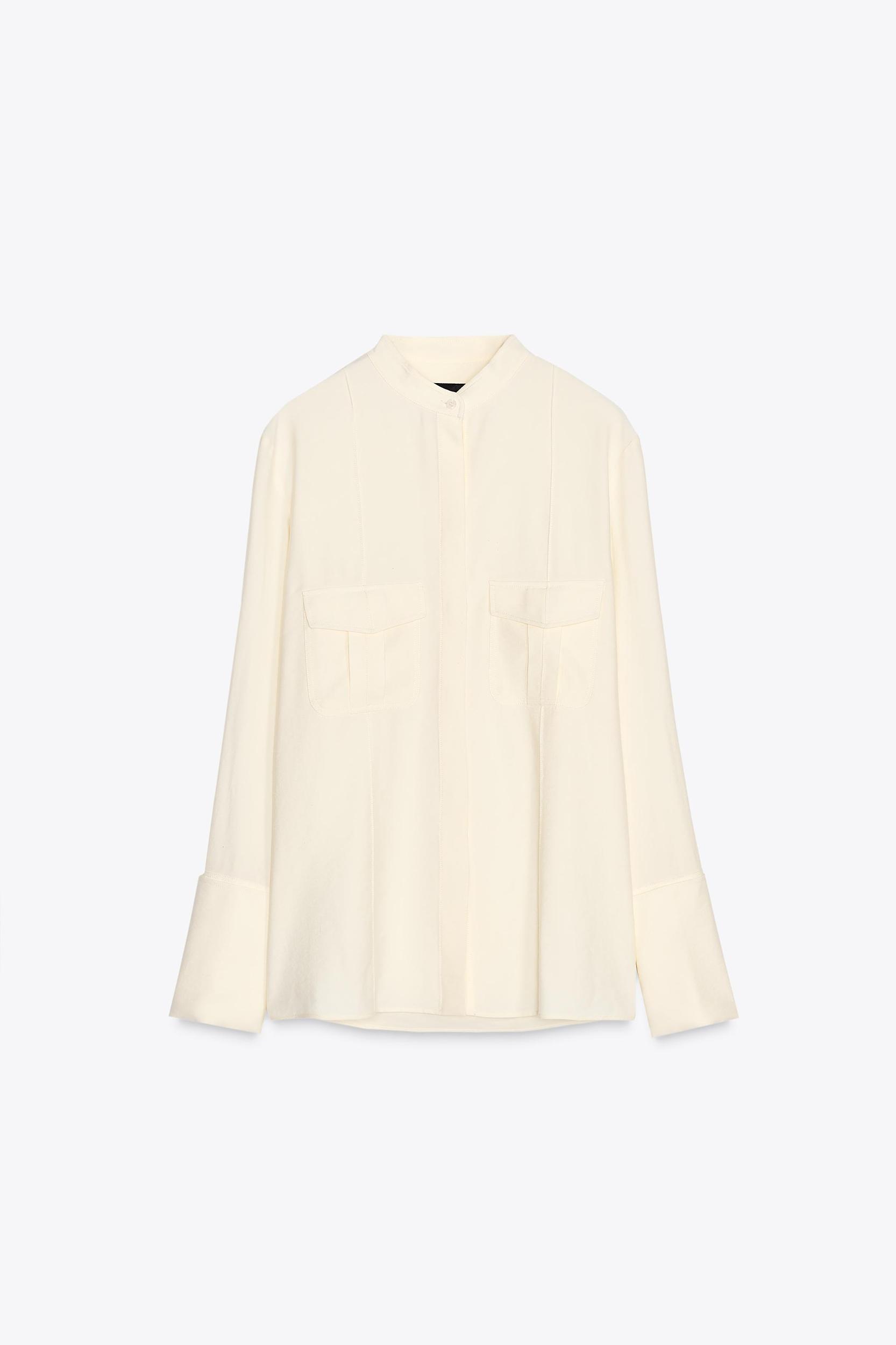 ZW COLLECTION FLOWY POCKET SHIRT Product Image