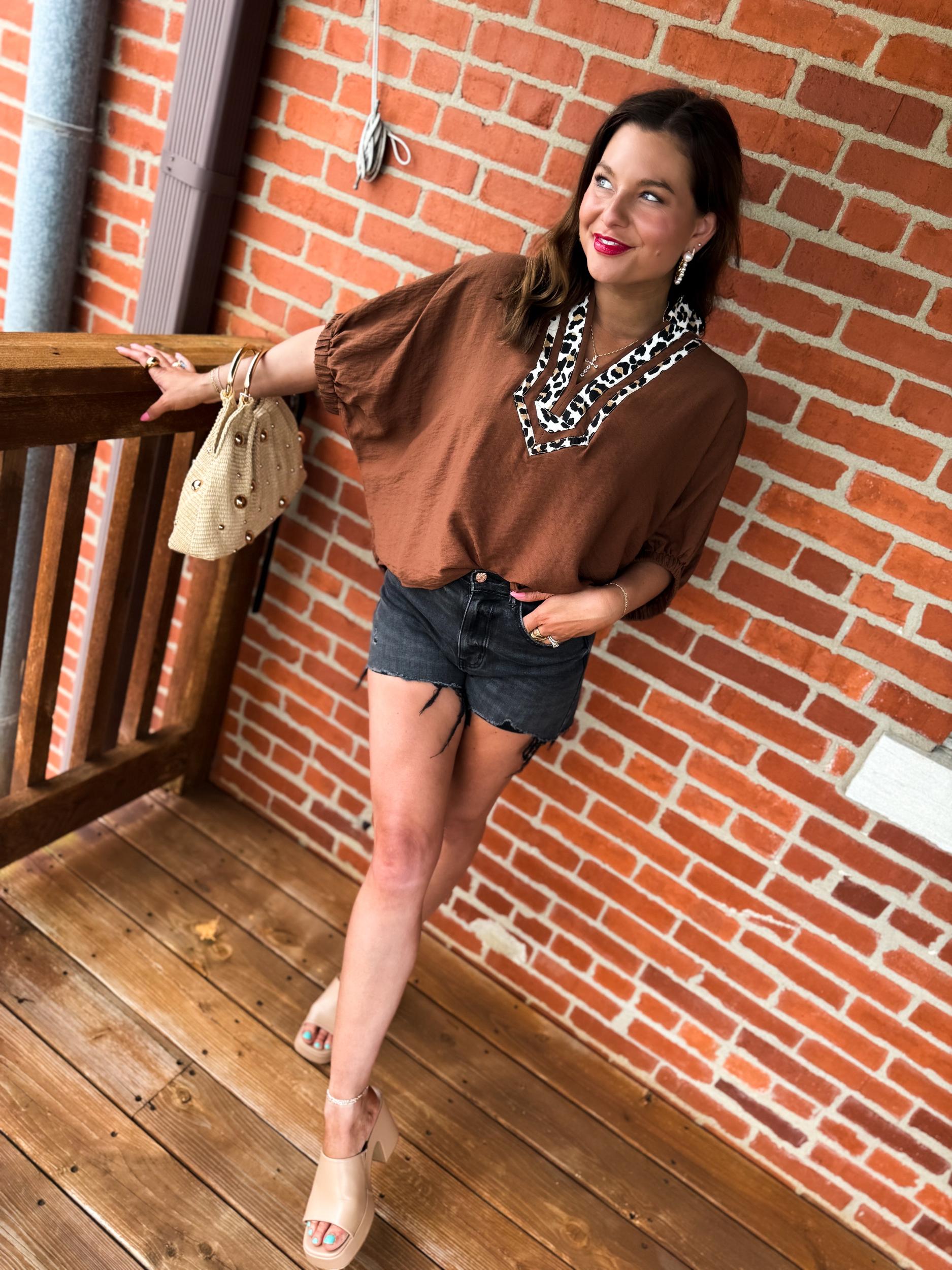 Mocha Muse Blouse Product Image