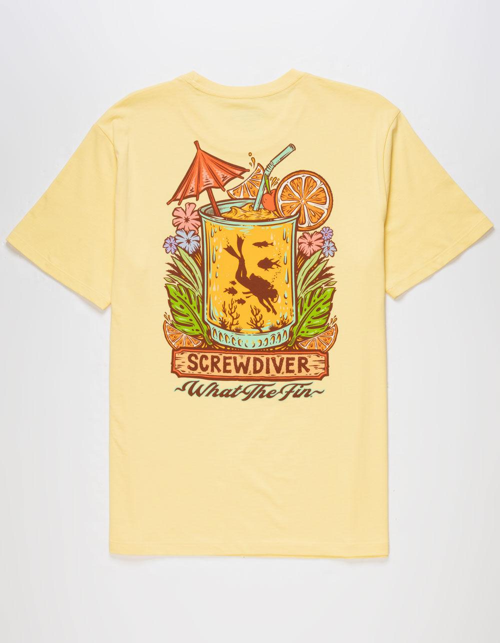 WHAT THE FIN Screwdriver Mens Tee - BUTTER Product Image