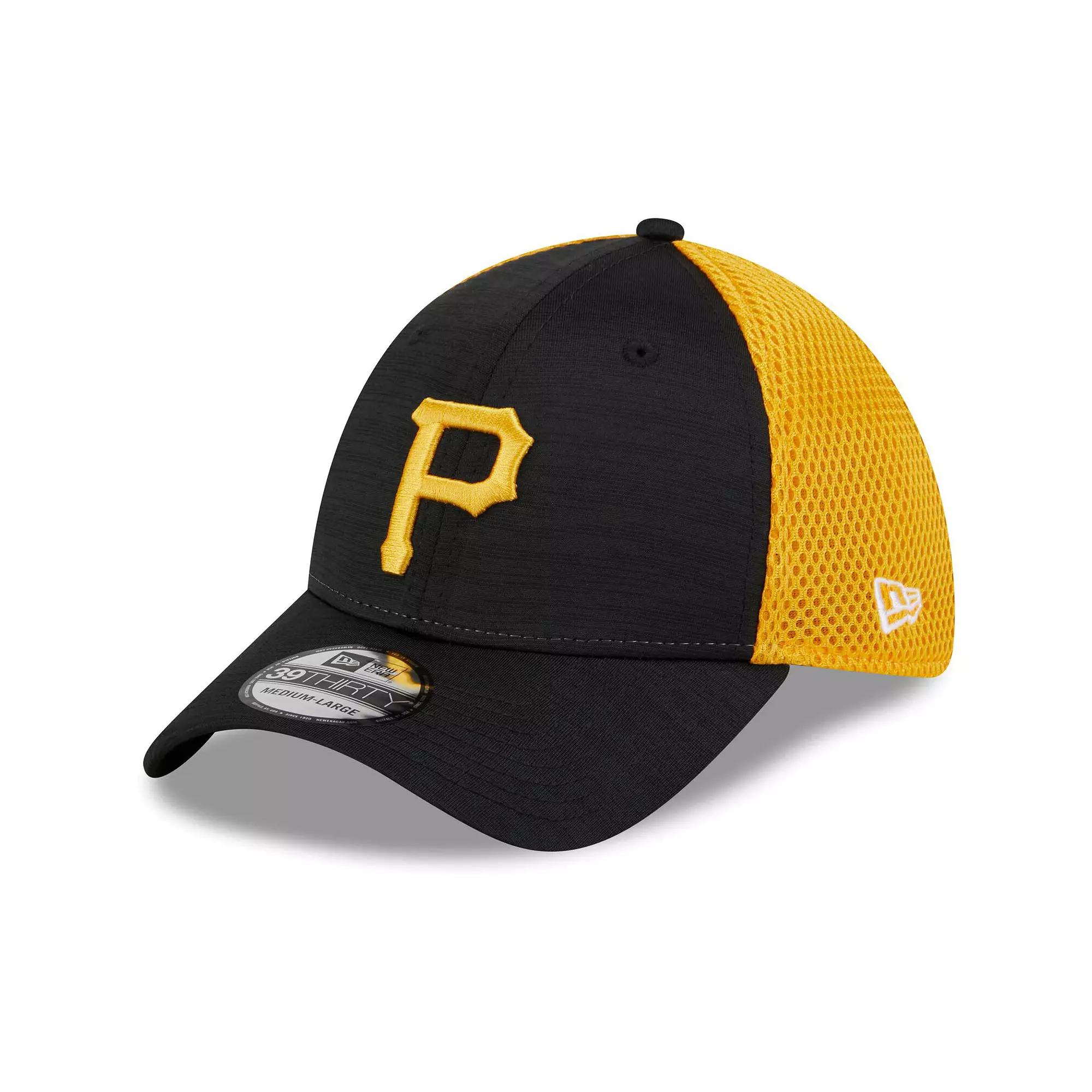 Men's New Era Black Pittsburgh Pirates Neo 39THIRTY Flex Hat, Size: Large/XL Product Image
