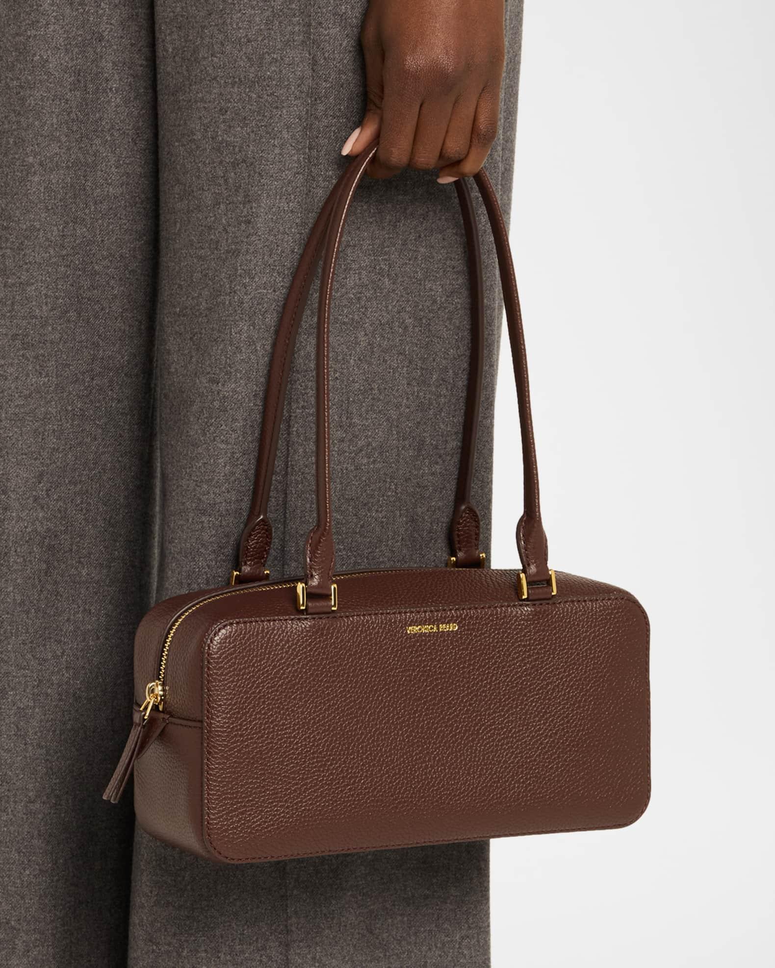 Boxy Grain Leather Shoulder Bag Product Image