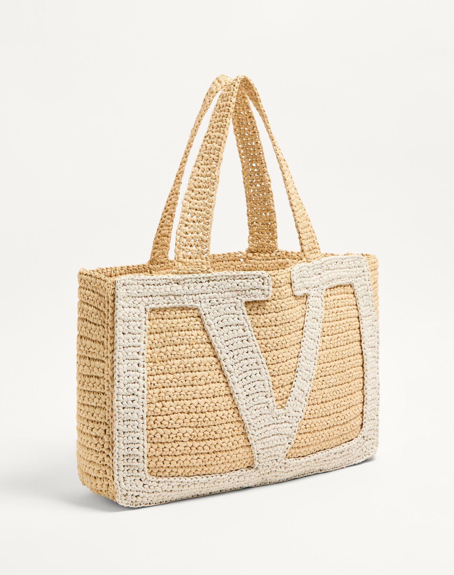 Valentino Garavani Viva Superstar Large Raffia Shopping Bag Product Image