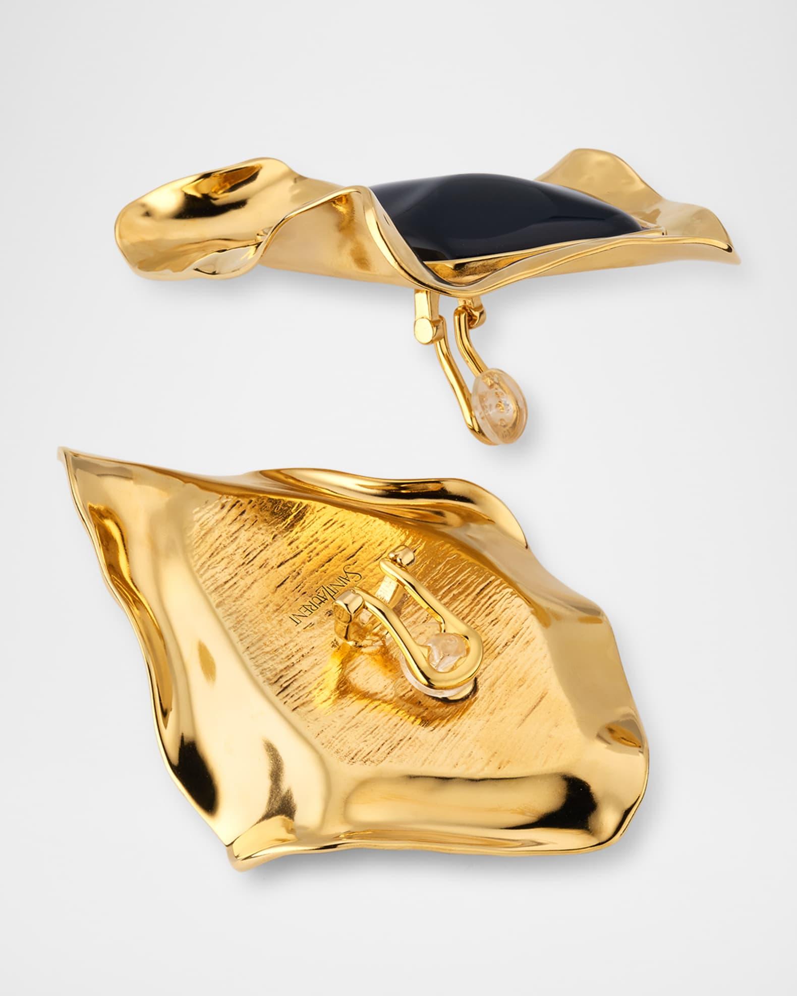 Oversized Organic Cabochon Earrings Product Image