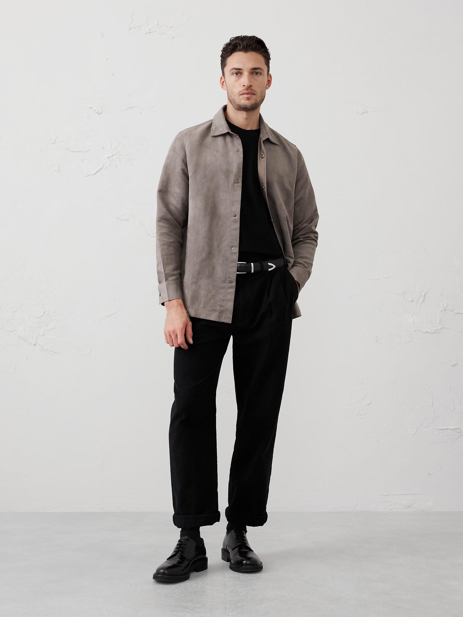 Vegan Suede Shirt Jacket Product Image