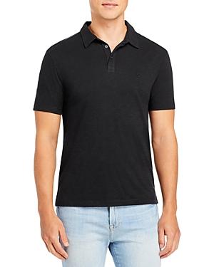 John Varvatos Men's Victor Solid Slub Cotton Polo Product Image