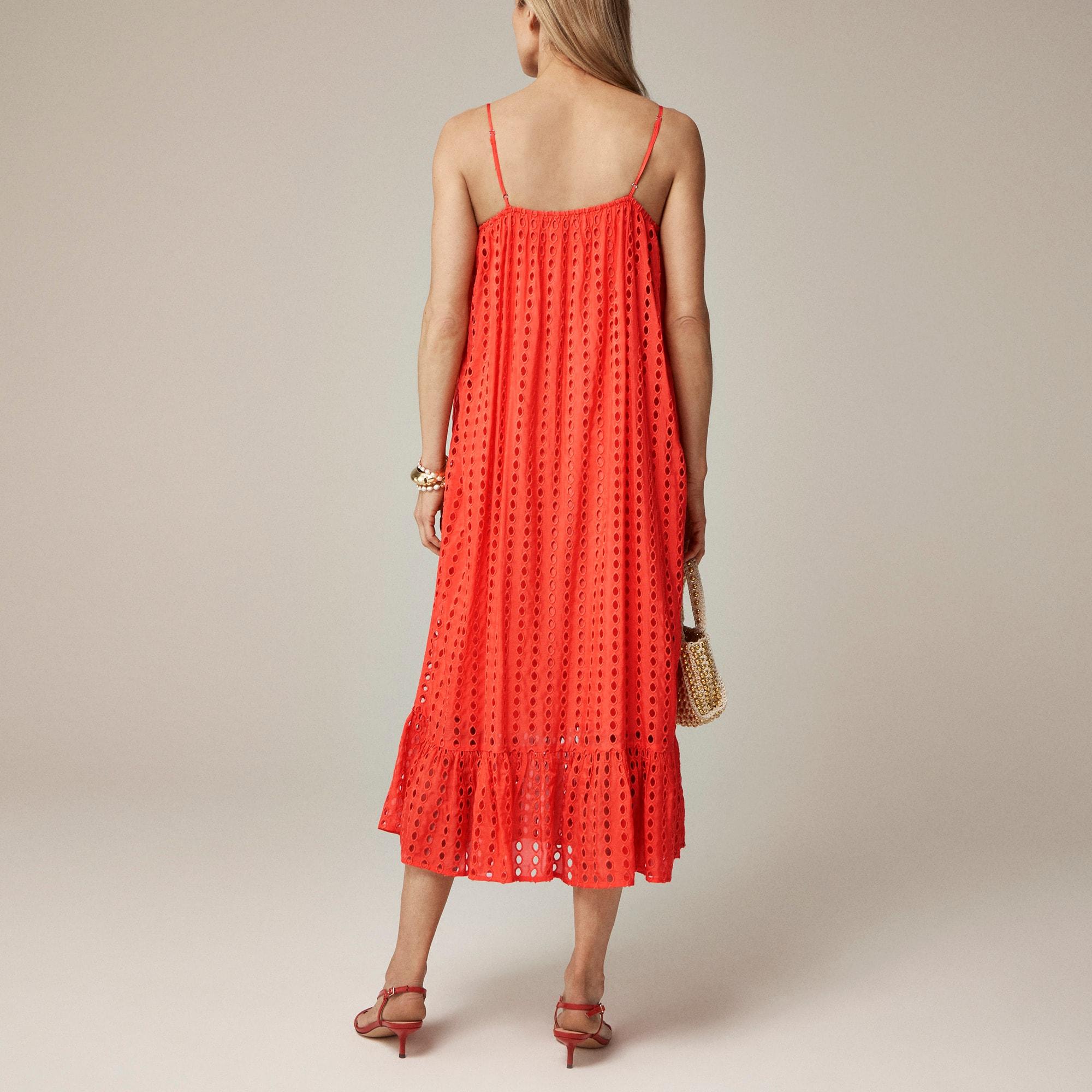 Oval eyelet midi dress Product Image