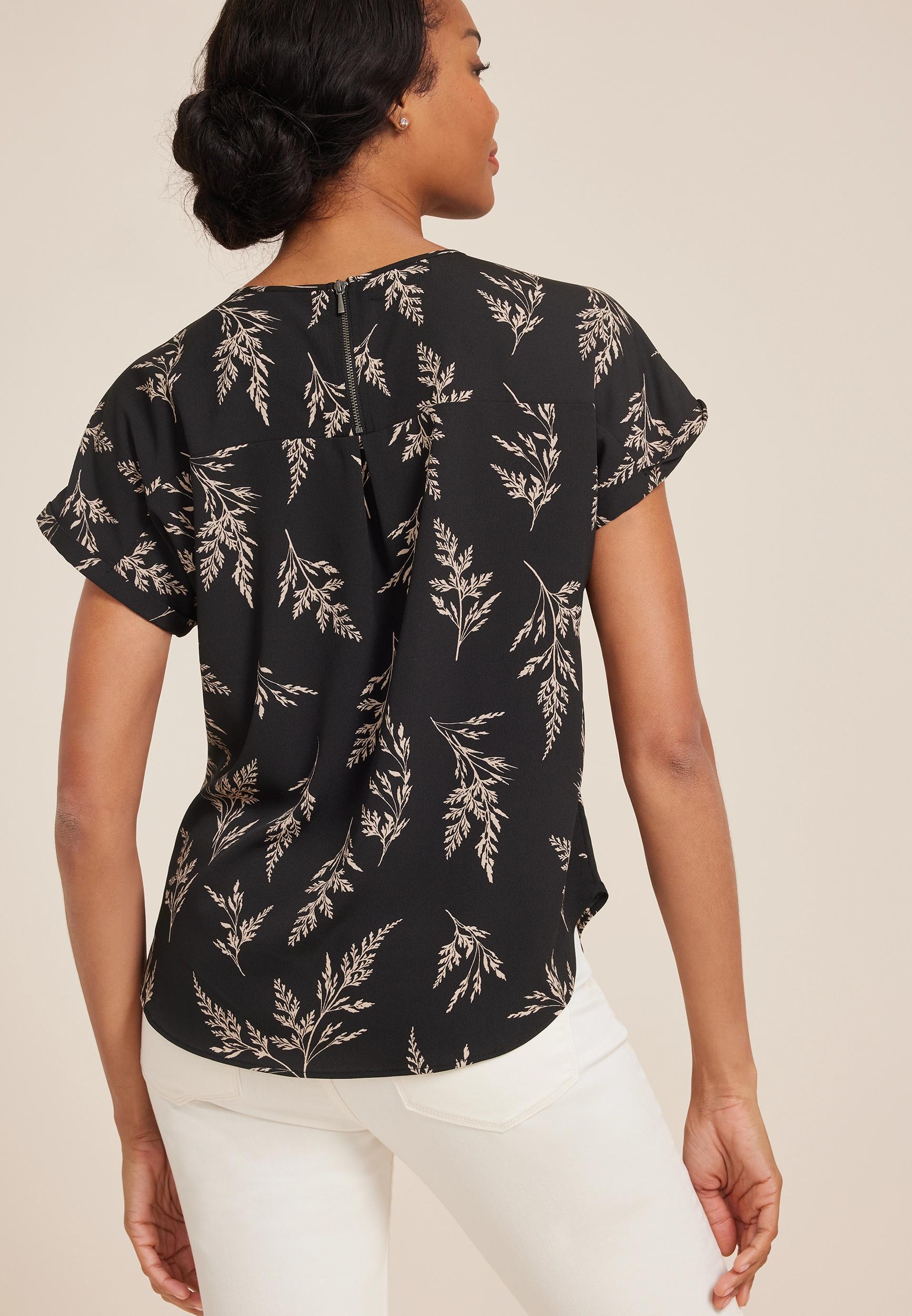 Delton Zipper Back Blouse Product Image