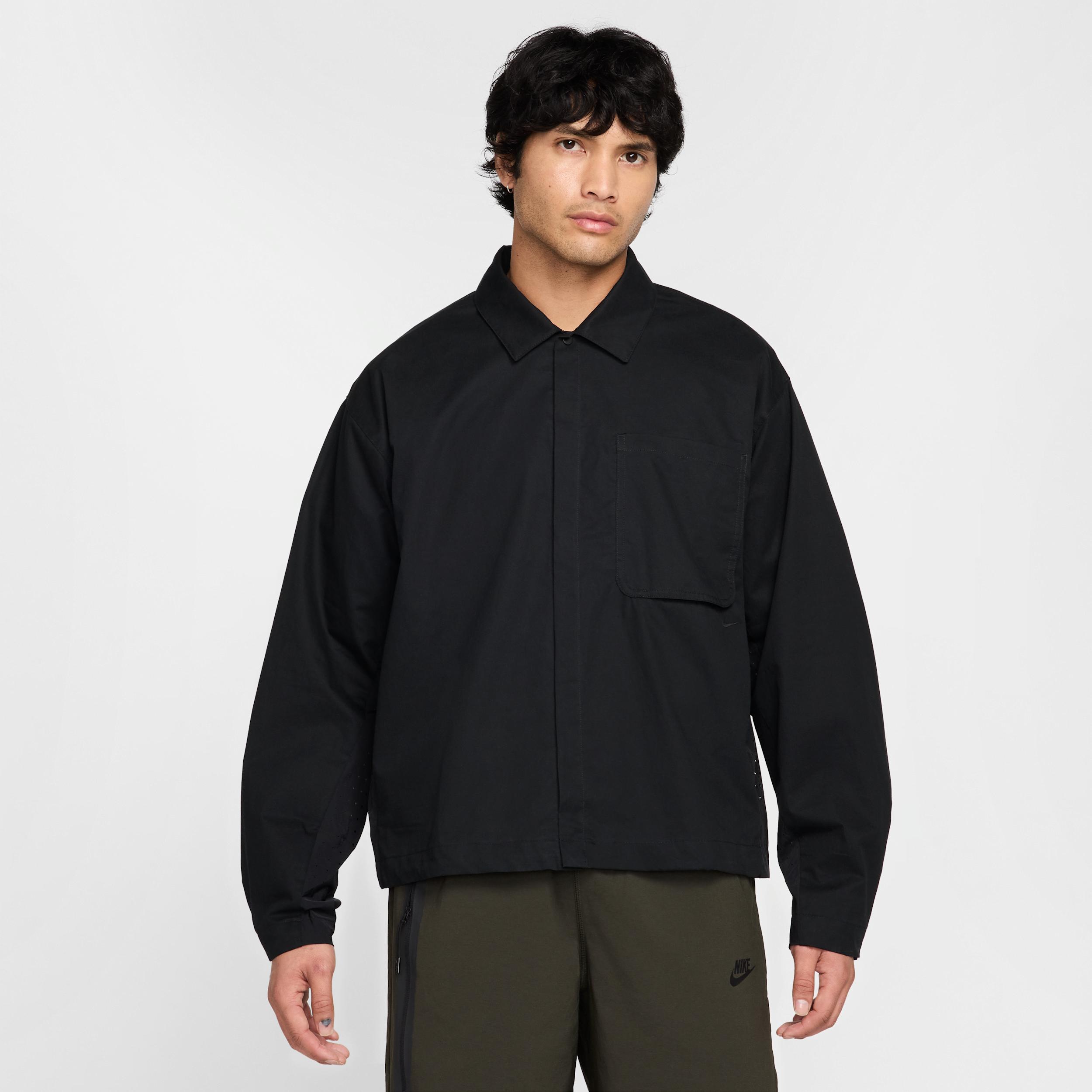 Mens Nike Sportswear Tech Button-Down Top | HJ2936-480 Product Image