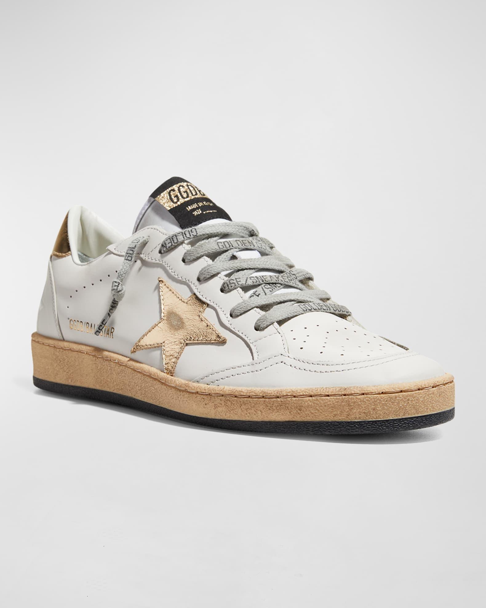 Ballstar Mixed Leather Low-Top Sneakers Product Image