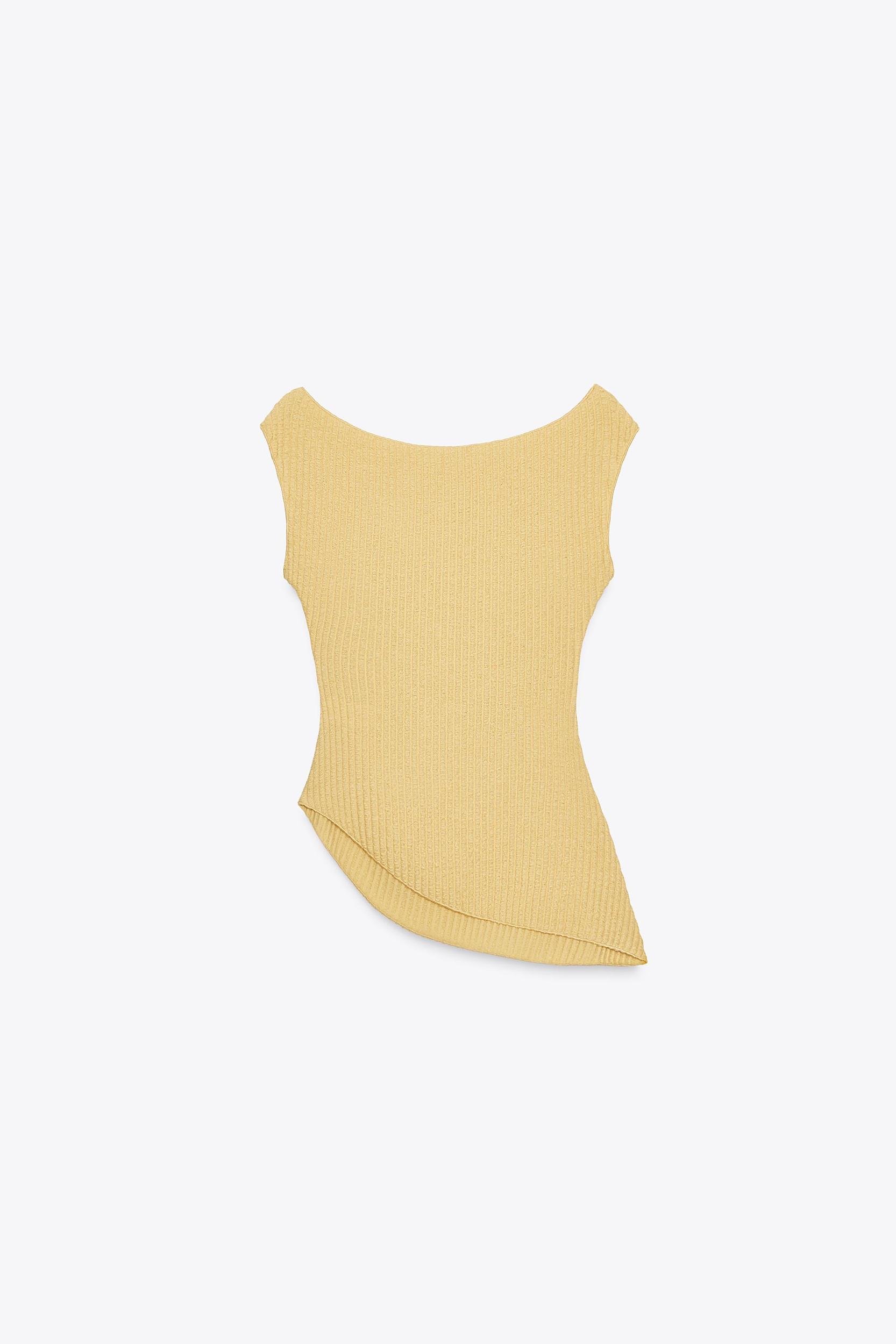 DRAPED TEXTURED TOP Product Image