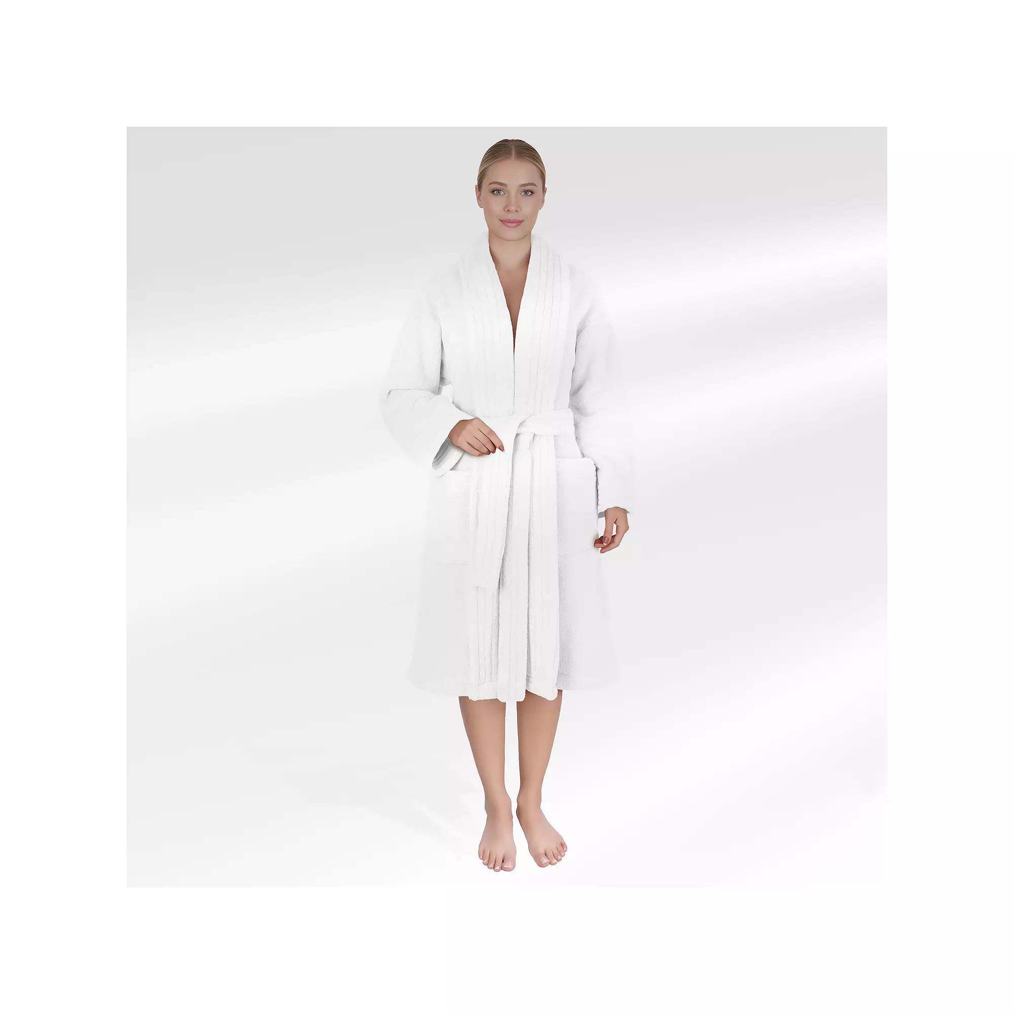 Women's American Soft Linen Long Sleeve Plush Bathbobe, Adult Unisex,  Product Image