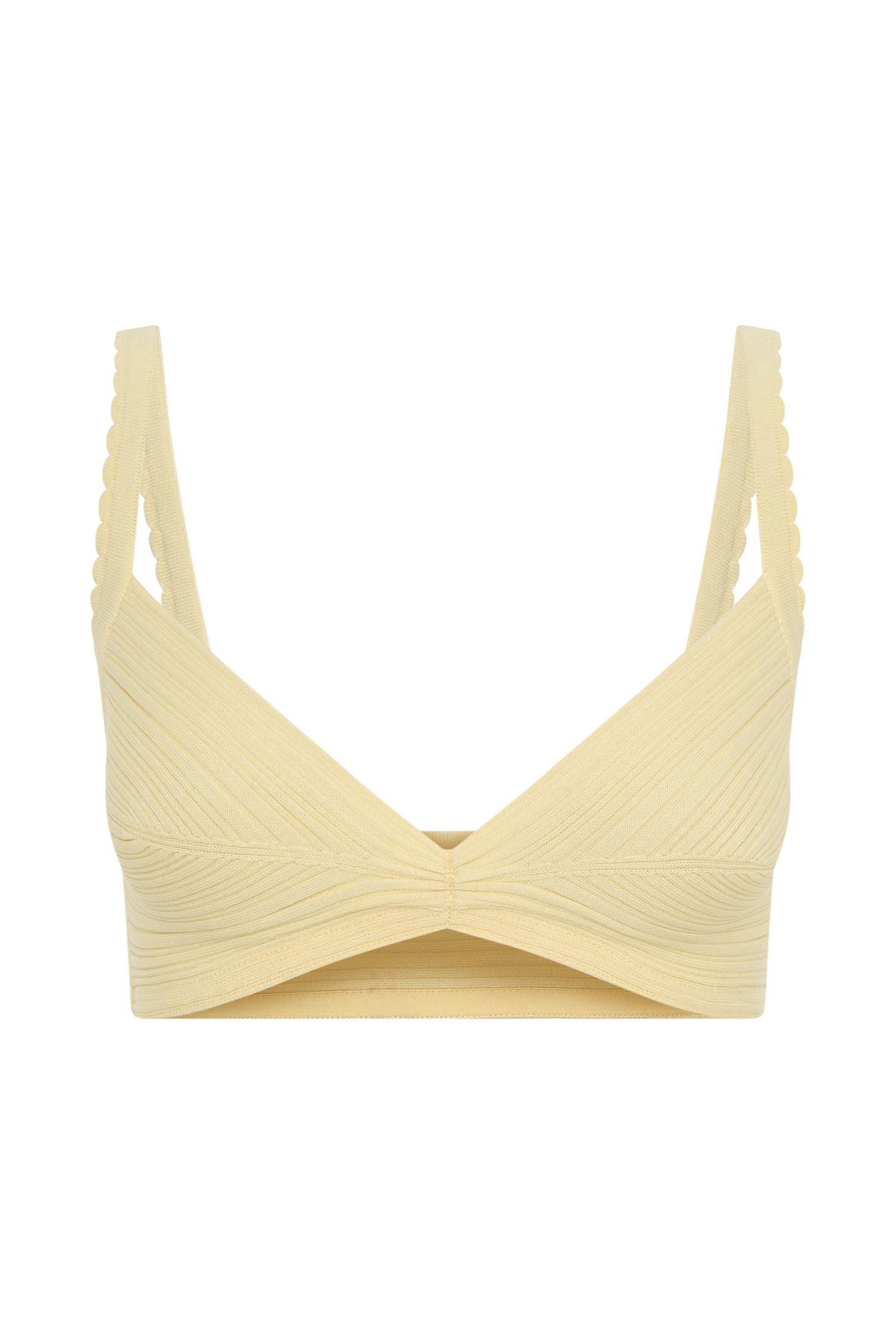 Coleene Pointelle Knit Top - Lemon Product Image